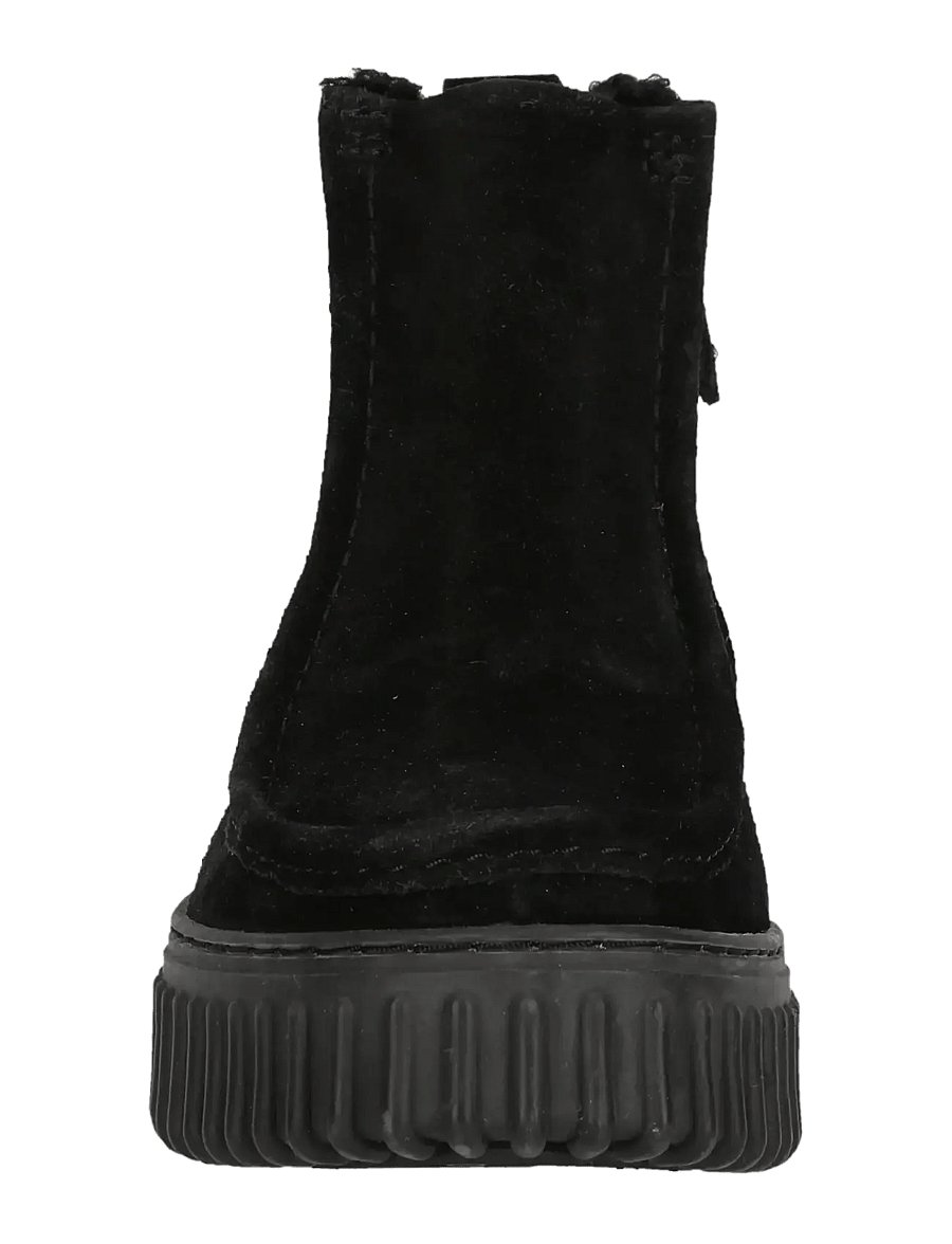 Clarks - Torhill Cozy D - platta ankelboots - black sde - 2