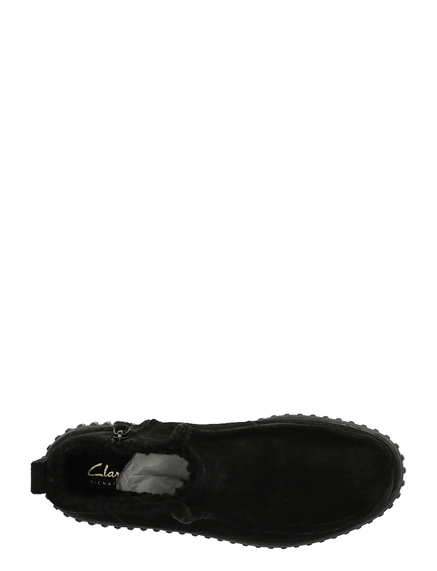 Clarks - Torhill Cozy D - platta ankelboots - black sde - 4