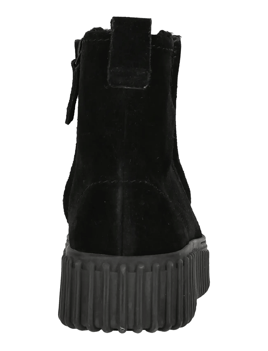 Clarks - Torhill Cozy D - platta ankelboots - black sde - 5