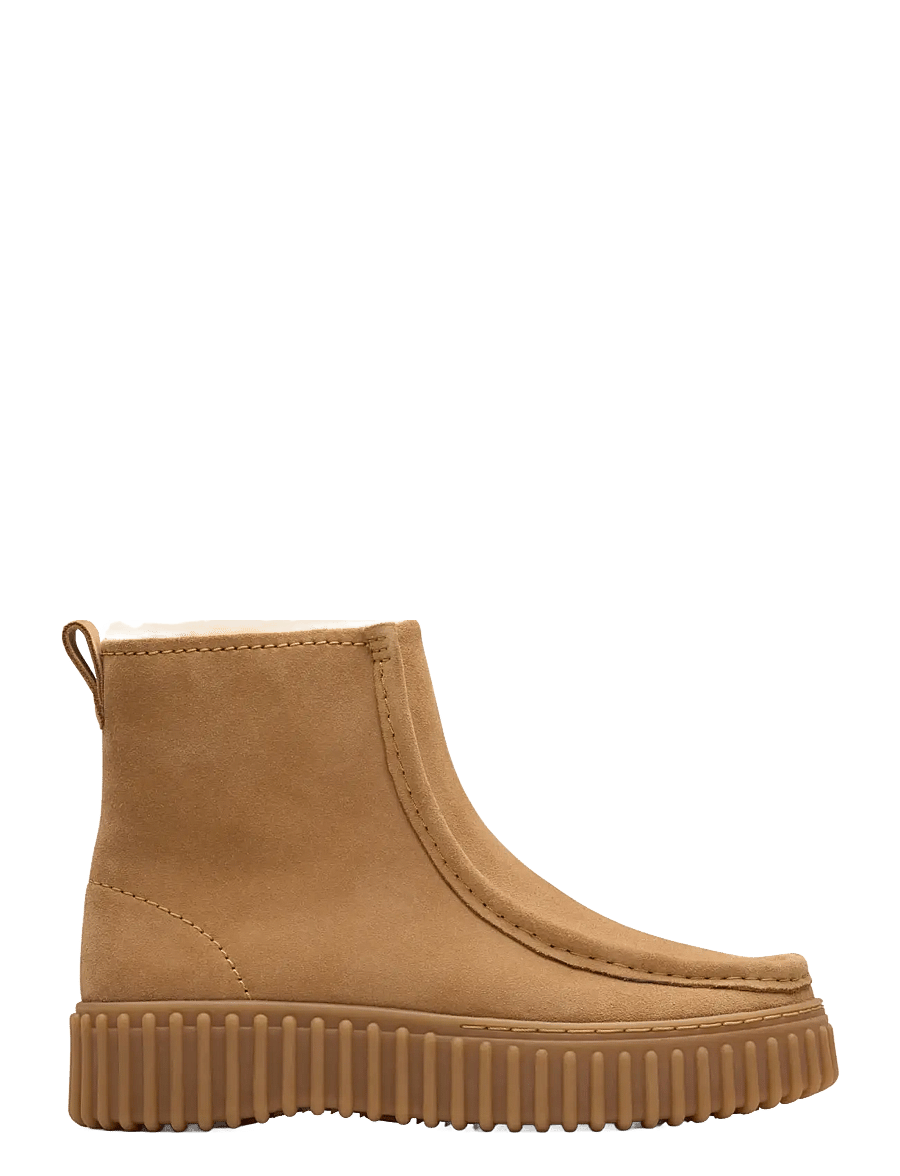 Clarks - Torhill Cozy D - flache stiefeletten - light tan lea - 0