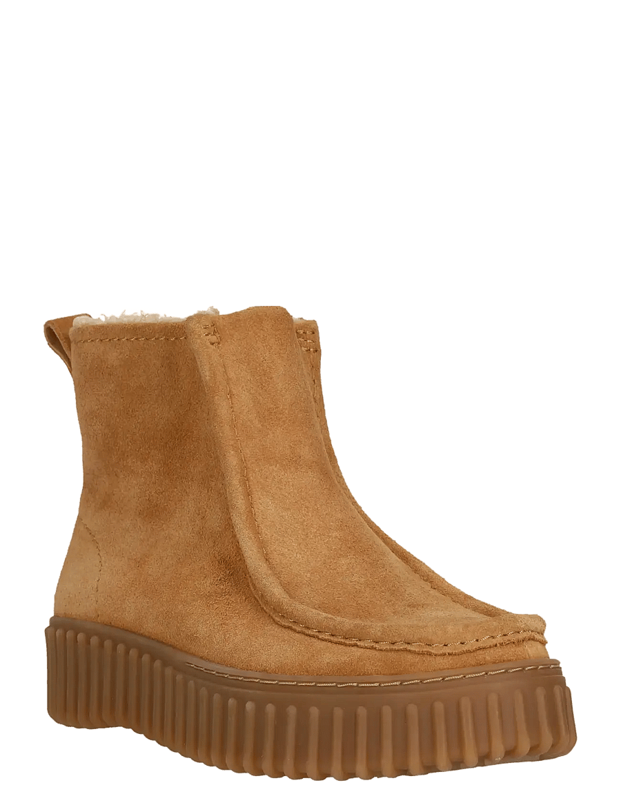 Clarks - Torhill Cozy D - flache stiefeletten - light tan lea - 1