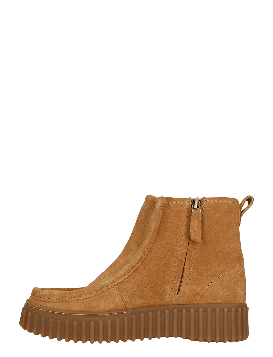 Clarks - Torhill Cozy D - flache stiefeletten - light tan lea - 3