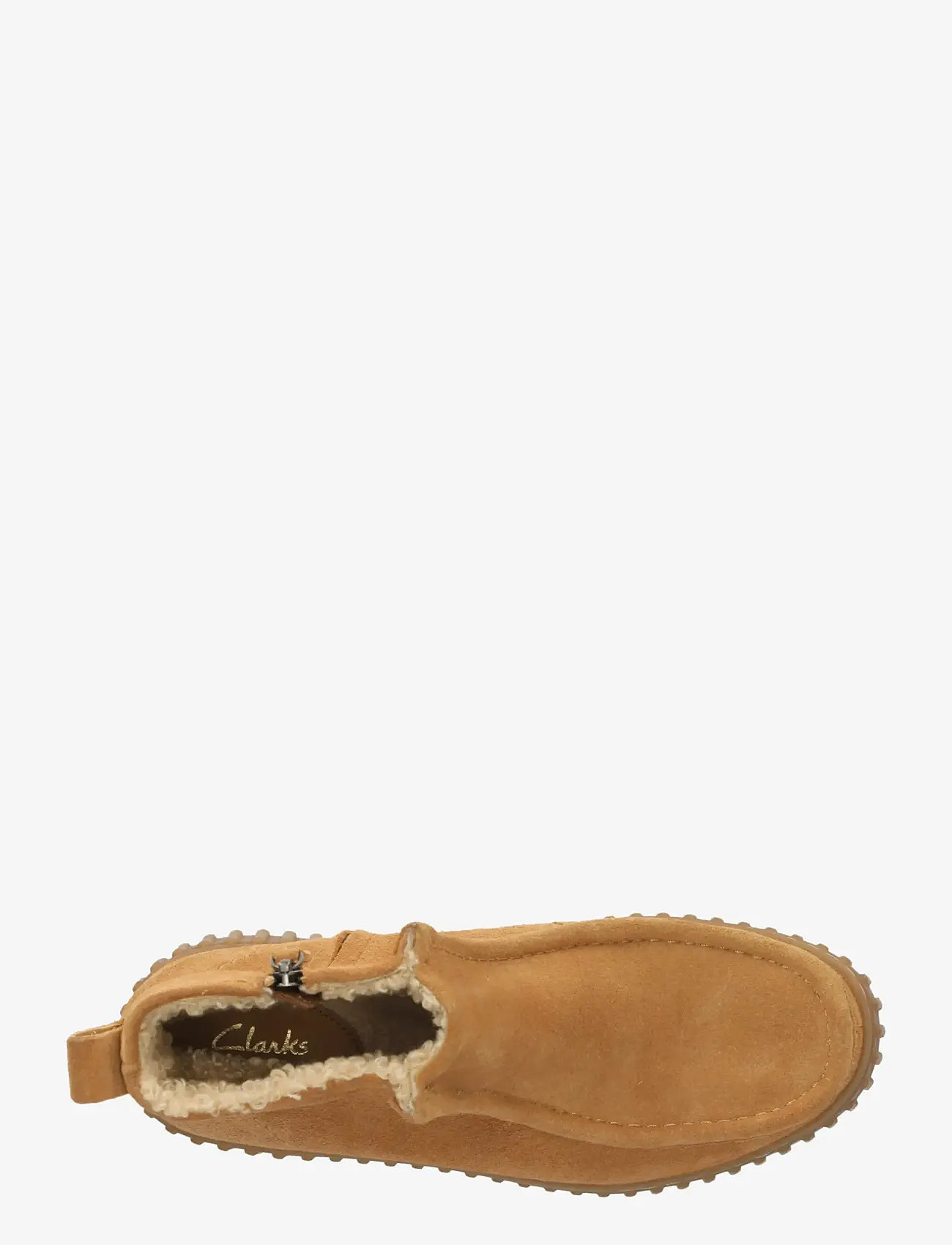Clarks - Torhill Cozy D - madalad poolsaapad - light tan lea - 4