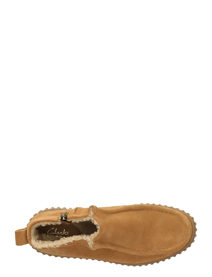 Clarks - Torhill Cozy D - flache stiefeletten - light tan lea - 4