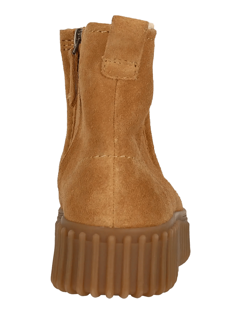 Clarks - Torhill Cozy D - flat ankle boots - light tan lea - 5