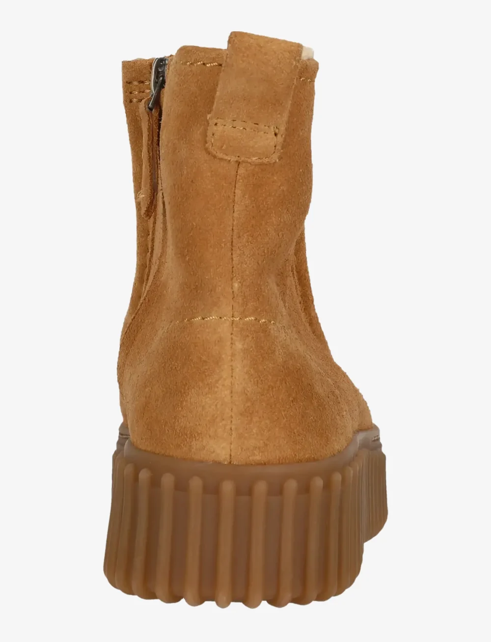 Clarks - Torhill Cozy D - platta ankelboots - light tan lea - 5
