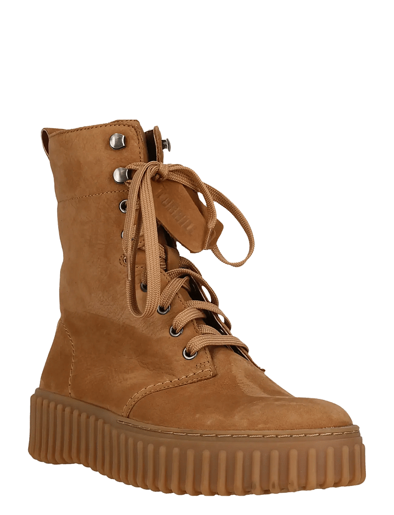 Clarks - Torhill Style D - flade ankelstøvler - light tan nubuck - 1