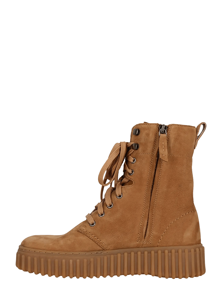 Clarks - Torhill Style D - platta ankelboots - light tan nubuck - 3