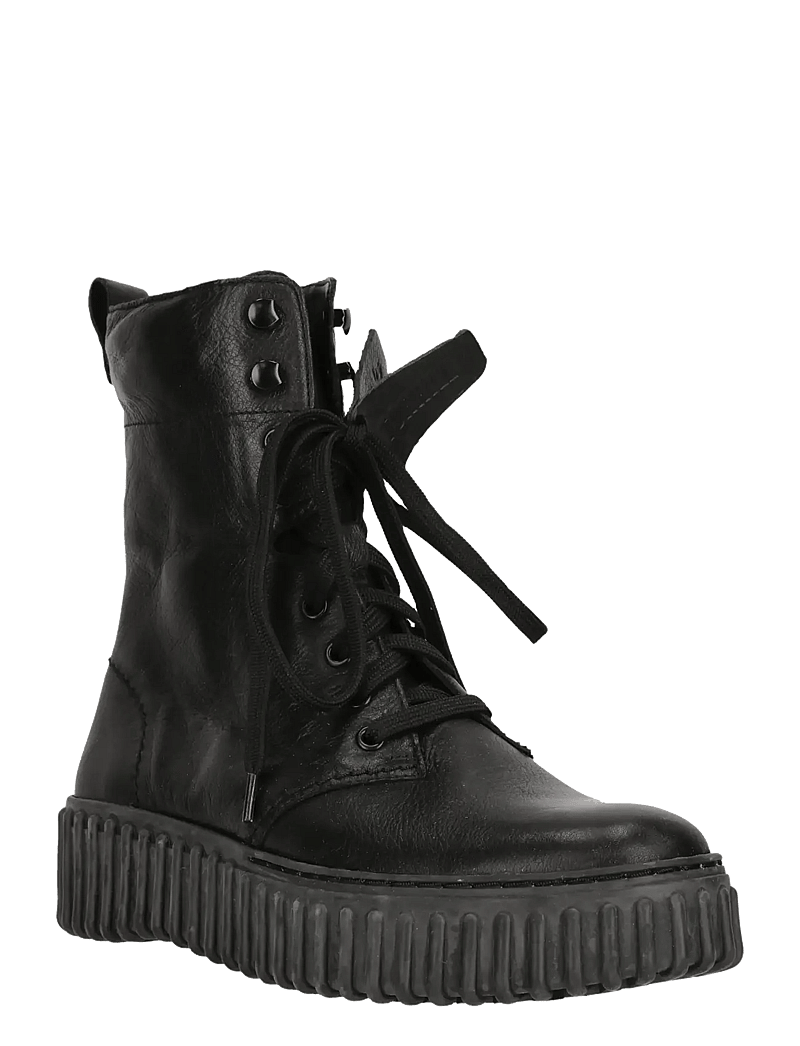 Clarks - Torhill Style D - platta ankelboots - black leather - 1