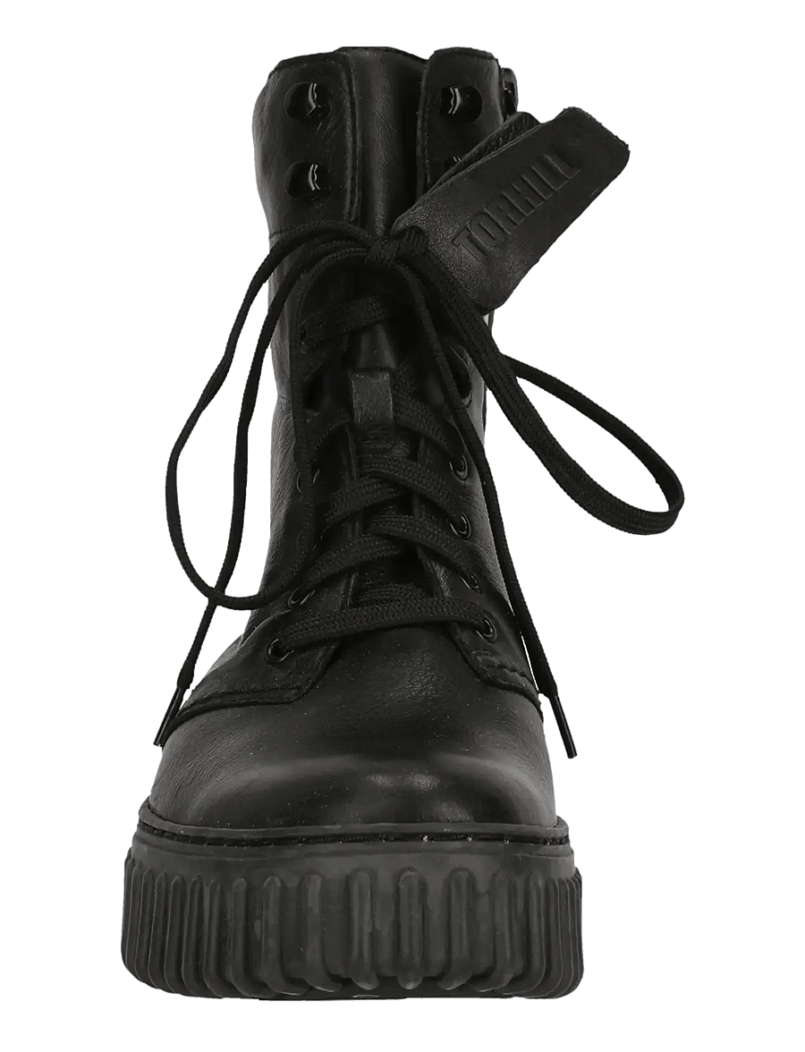 Clarks - Torhill Style D - flate ankelboots - black leather - 2