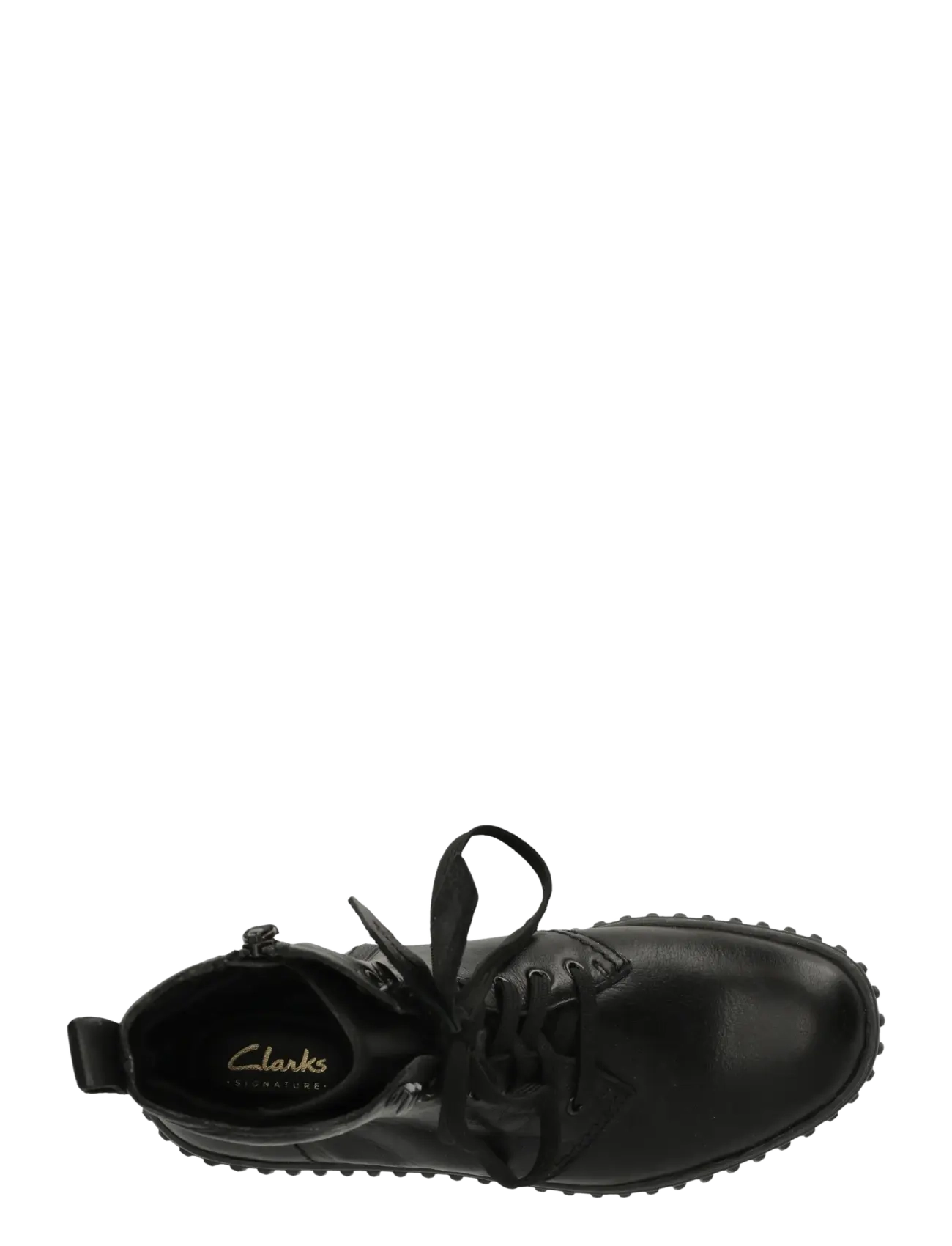 Clarks - Torhill Style D - snørestøvler - black leather - 3