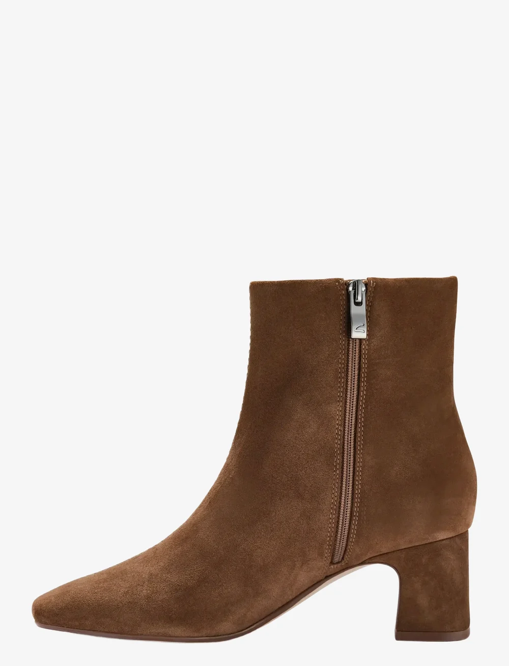 Clarks - Fernie Zip D - stövletter - walnut suede - 1