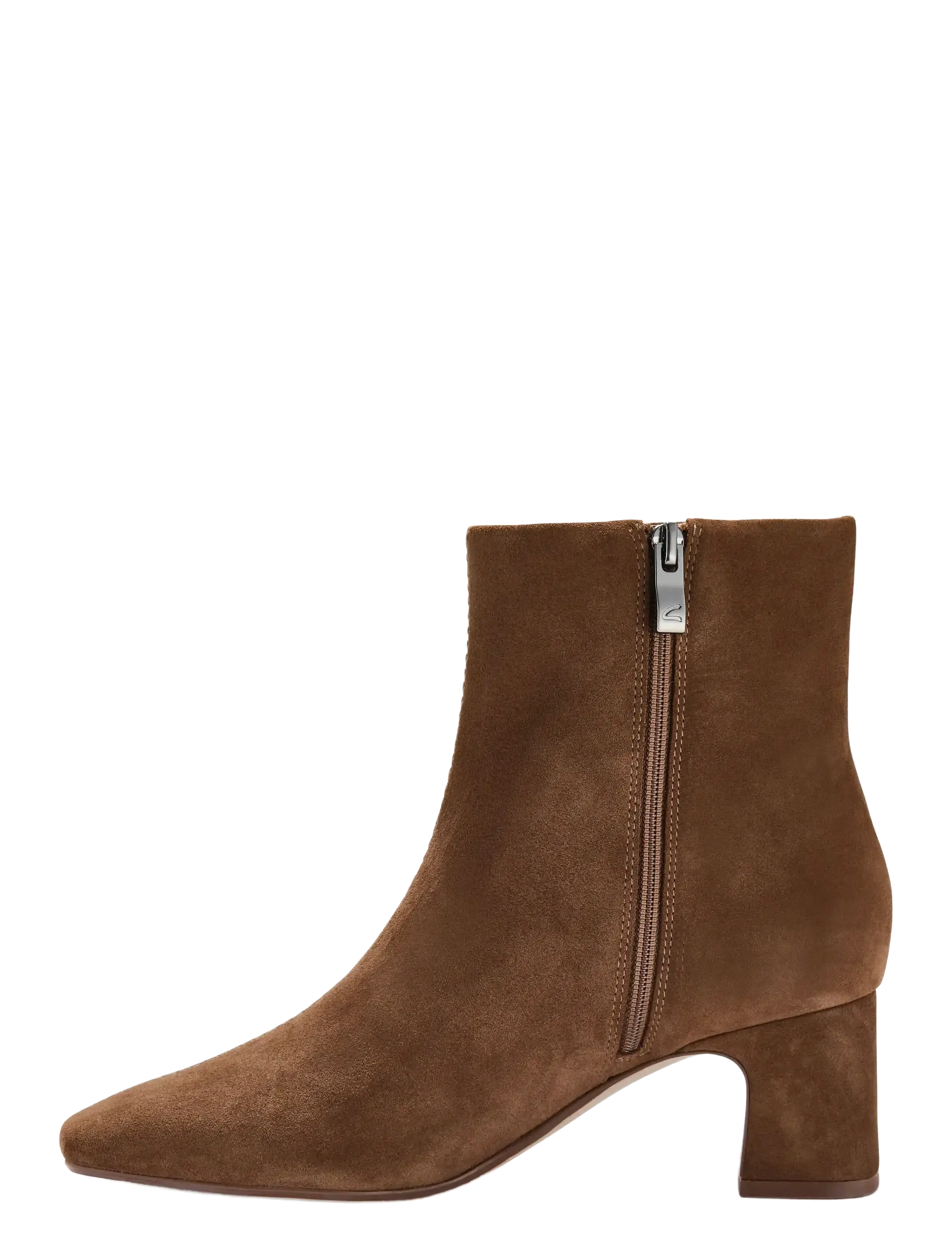 Clarks - Fernie Zip D - walnut suede - 1