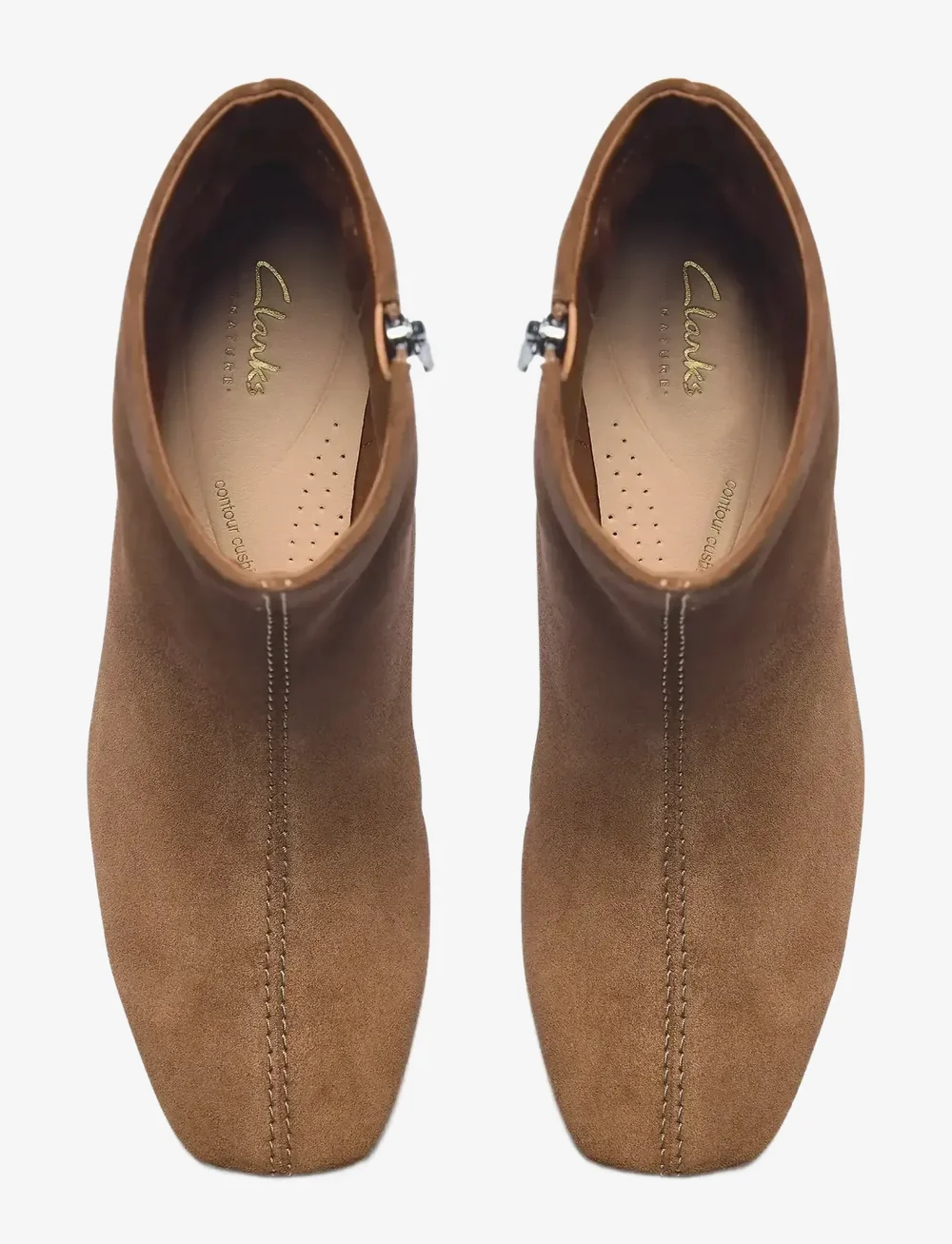 Clarks - Fernie Zip D - stövletter - walnut suede - 3