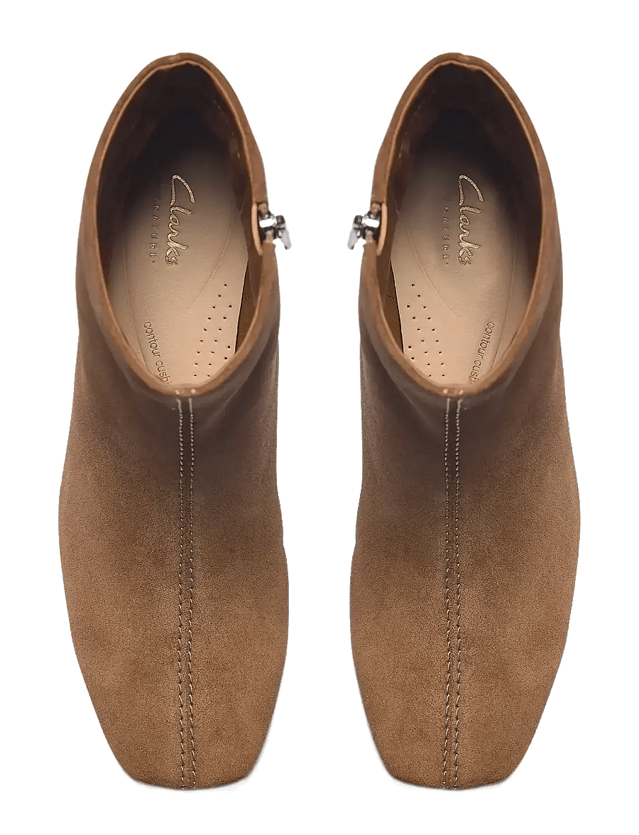 Clarks - Fernie Zip D - walnut suede - 3