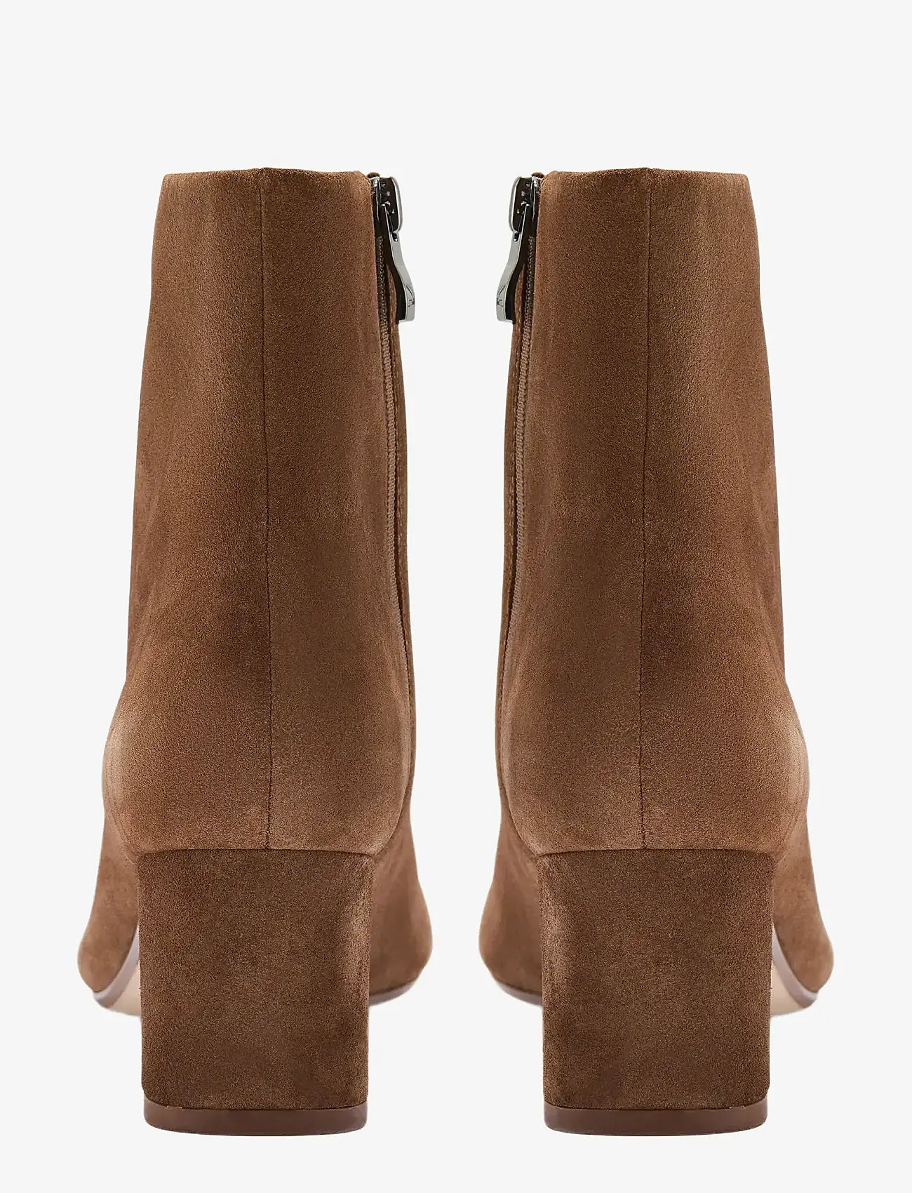 Clarks - Fernie Zip D - heeled ankle boots - walnut suede - 4