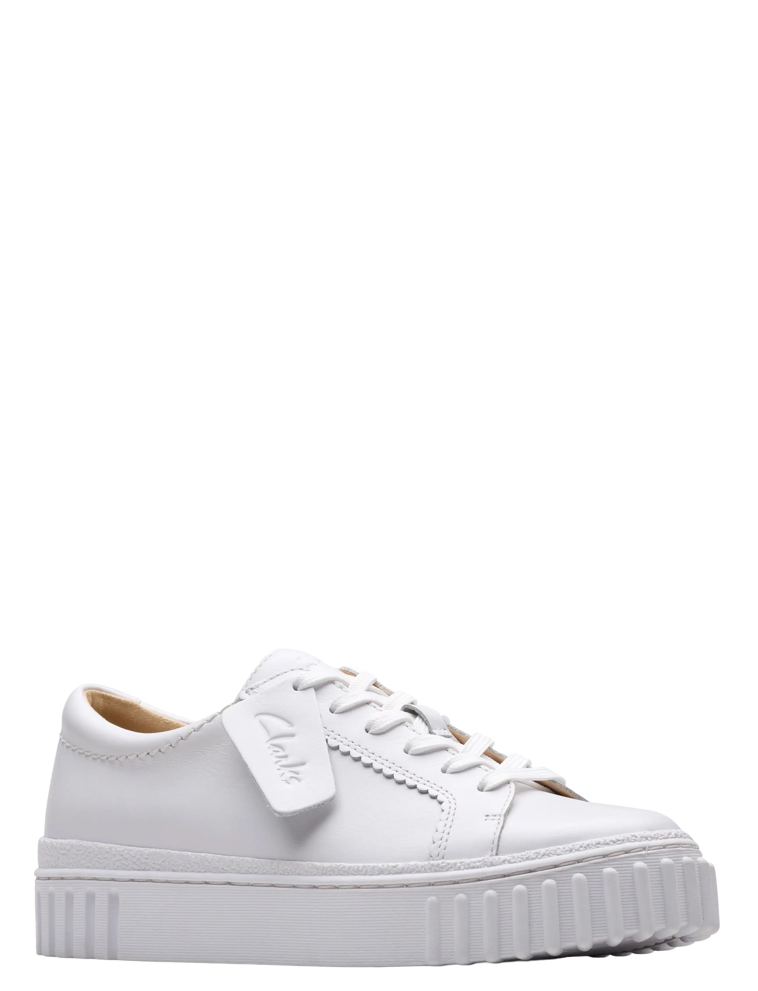 Clarks Mayhill Walk D, Kvinder, Platform Sneakers, Hvid, Str: 36