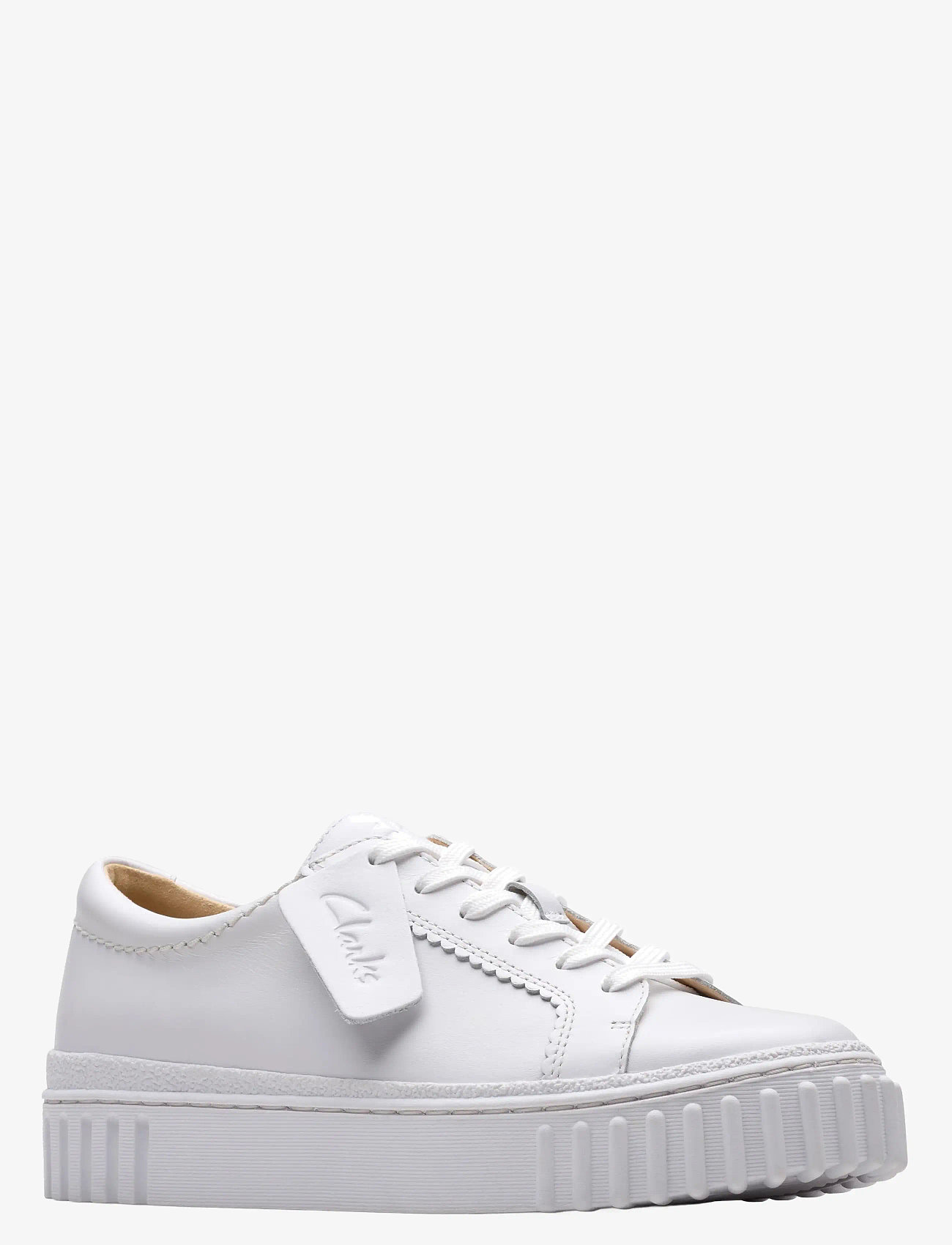 Clarks - Mayhill Walk D - låga sneakers - white leather - 0