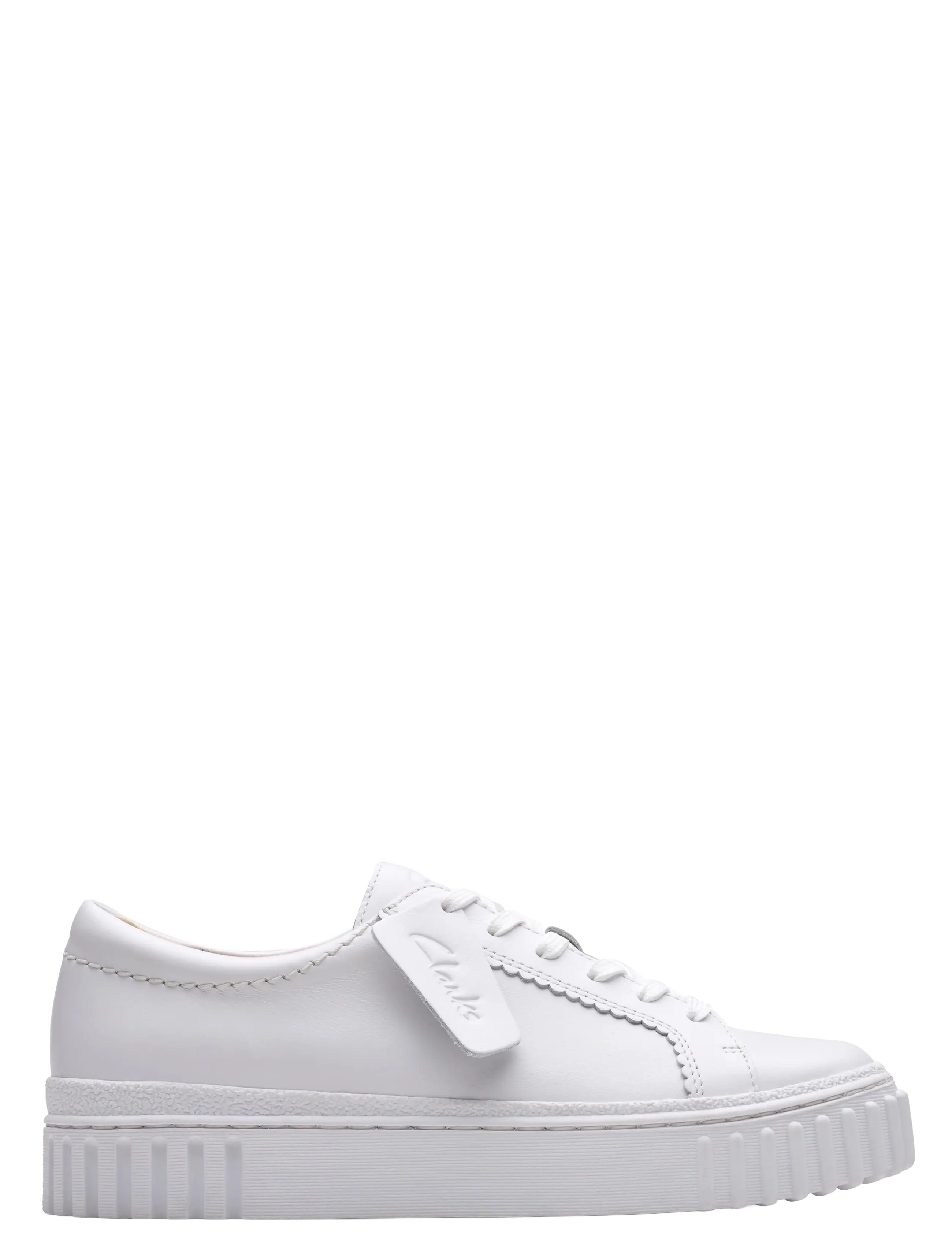 Clarks - Mayhill Walk D - madala säärega tossud - white leather - 2
