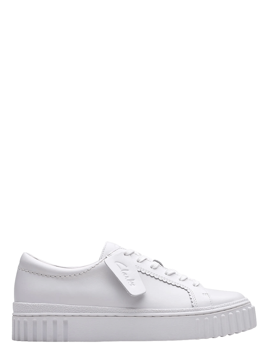 Clarks - Mayhill Walk D - konfirmationstøj - white leather - 2