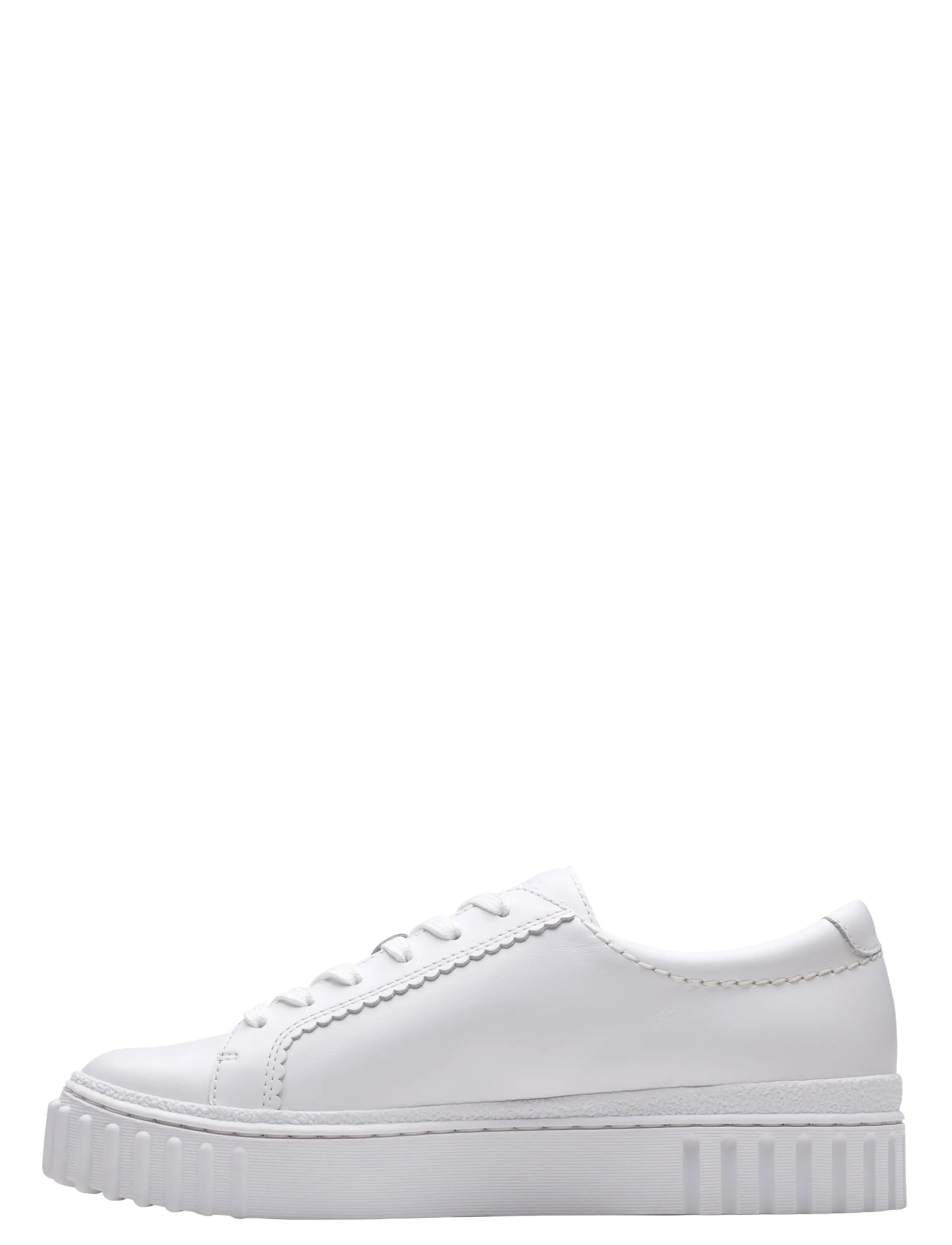 Clarks - Mayhill Walk D - madala säärega tossud - white leather - 3