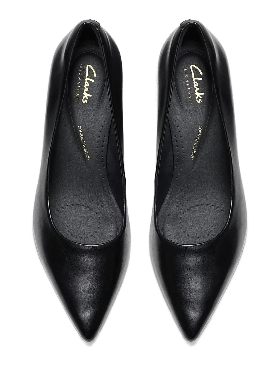 Clarks - Zarey Court D - pumps - black leather - 5