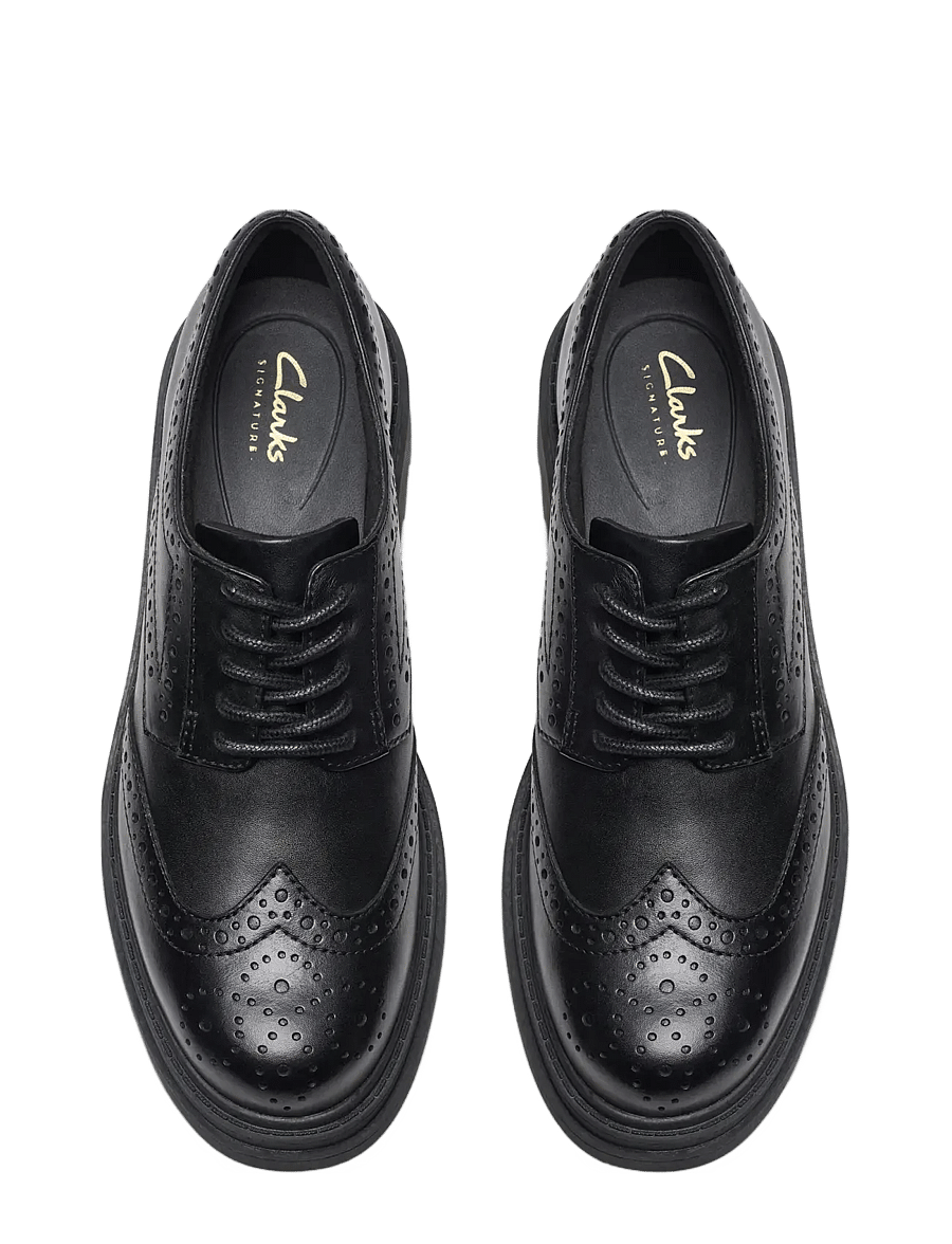 Clarks - Orinoco3 Derby D - mode trends - black leather - 4