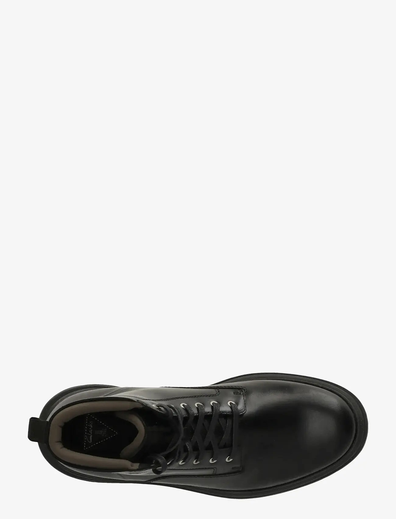 Clarks - Badbury Hi WP G - støvler med snøre - black leather - 4