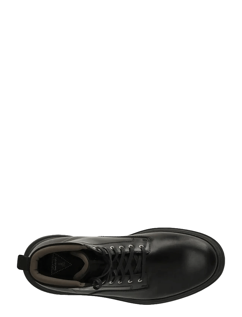 Clarks - Badbury Hi WP G - støvler med snøre - black leather - 4