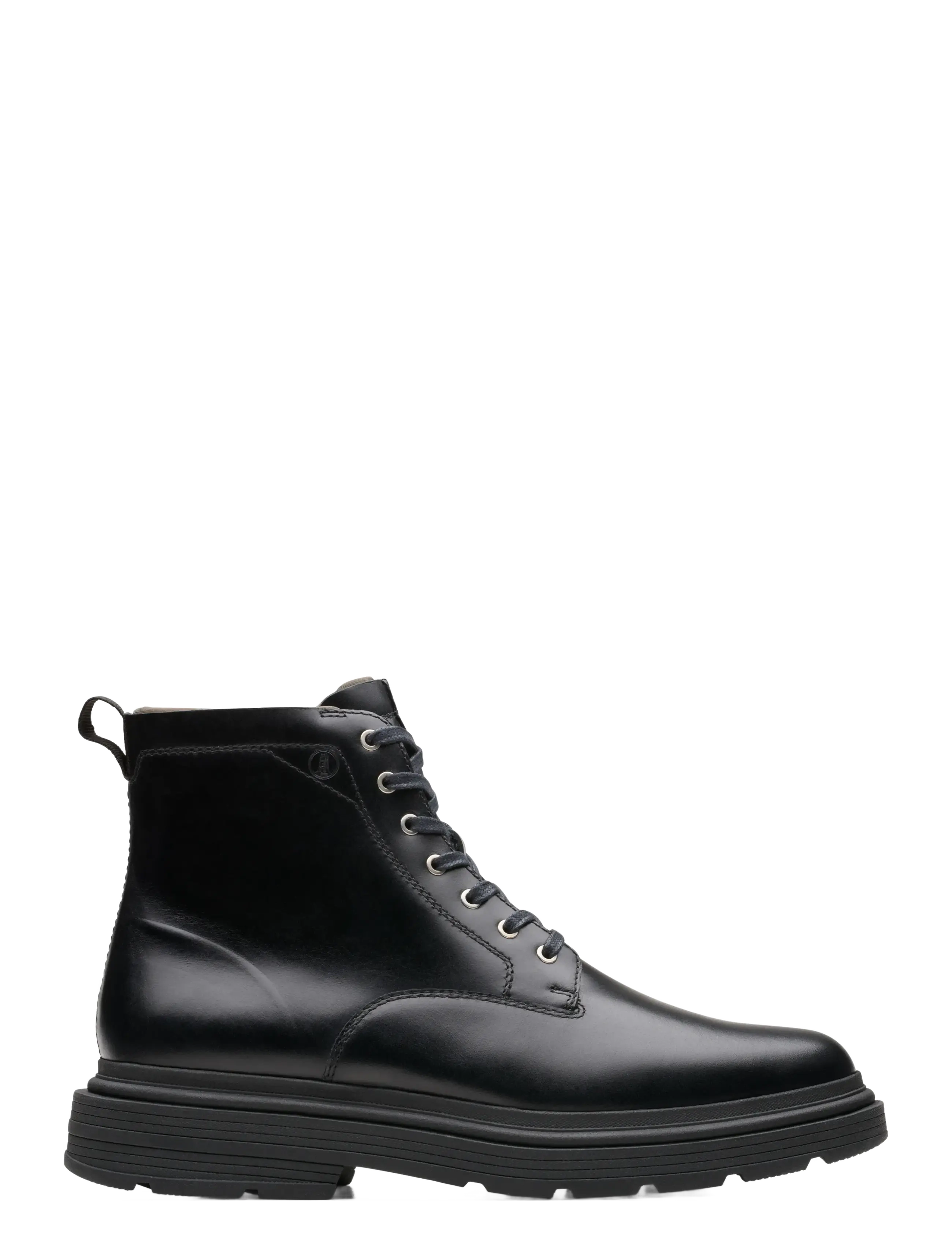 Clarks Badbury Hi WP G - Shoes - BLACK WLINED LEA / black