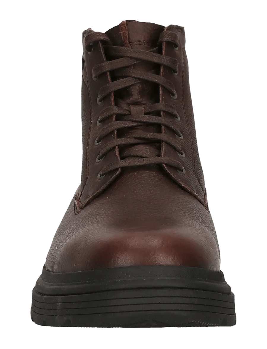 Clarks - Badbury Hi WP G - kängor med snörning - brown leather - 1