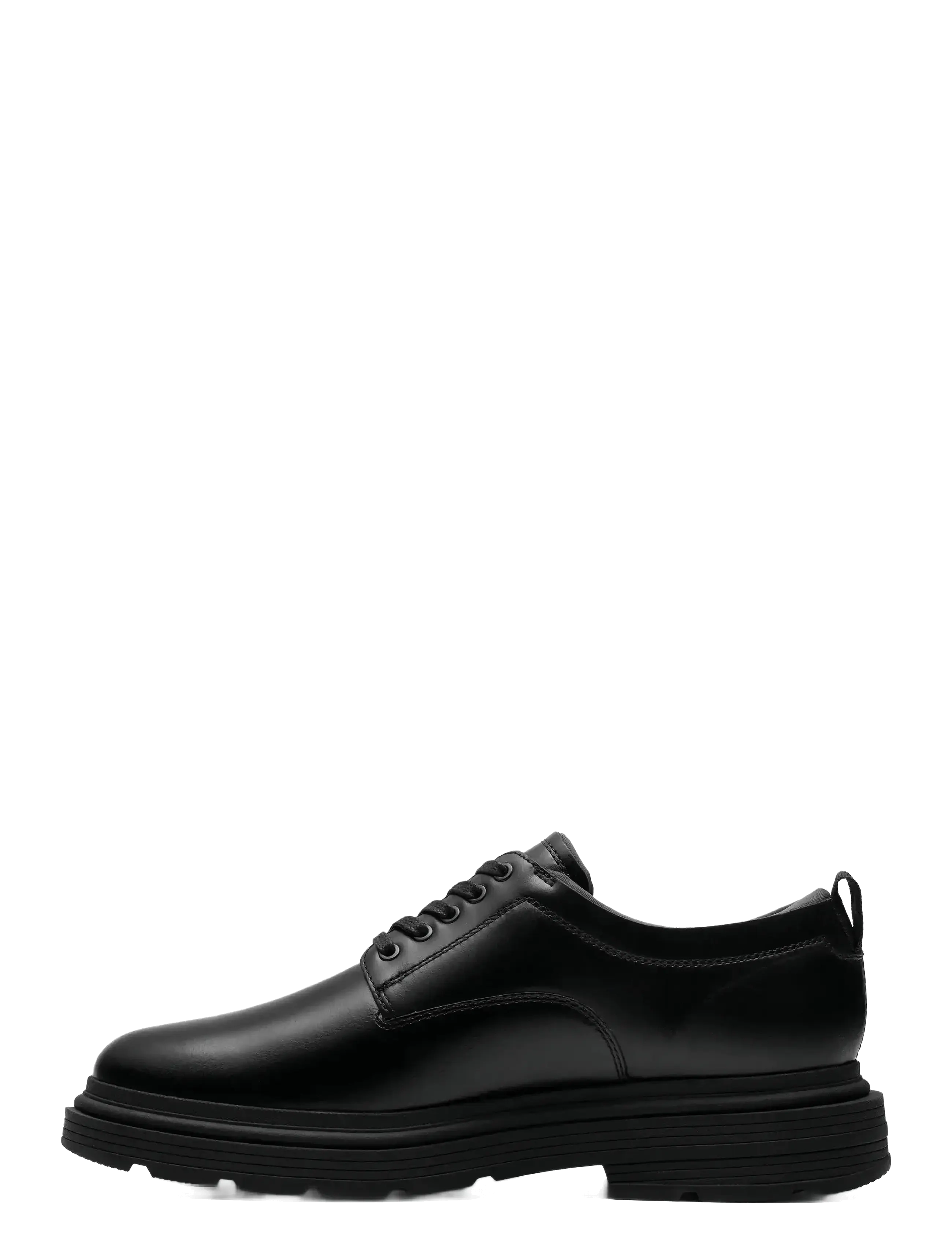 Clarks - Badbury Lace G - herren - black leather - 4