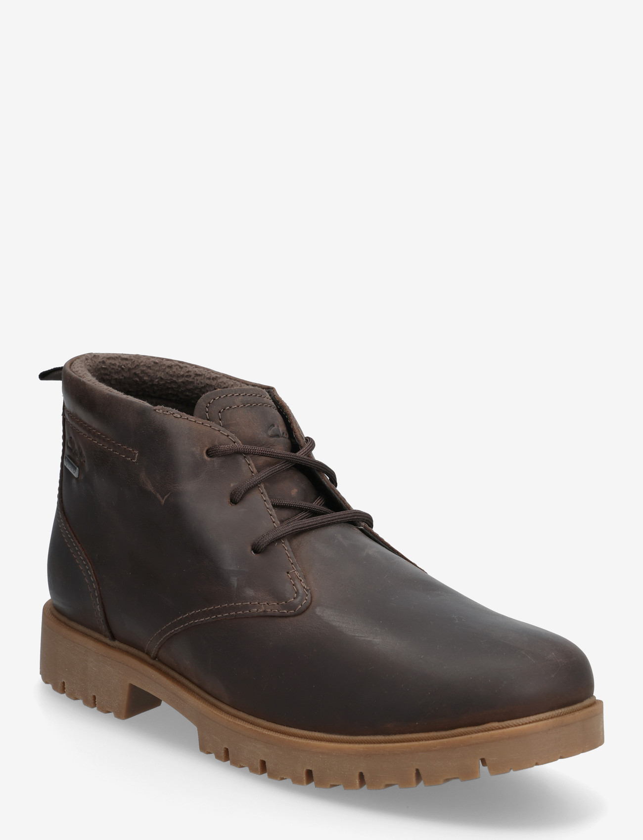 Clarks - Berhill MidGTX G - kängor med snörning - tan leather - 0