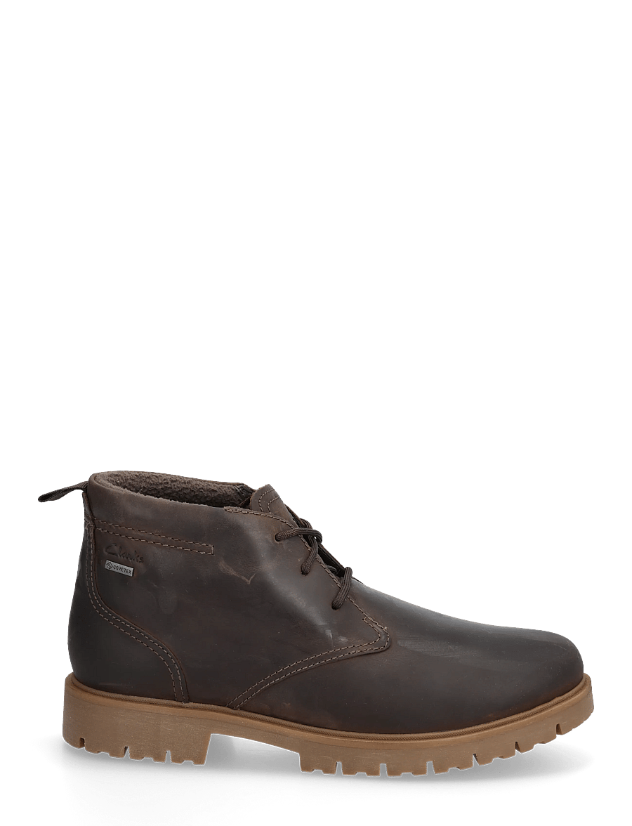 Clarks - Berhill MidGTX G - laced boots - tan leather - 1
