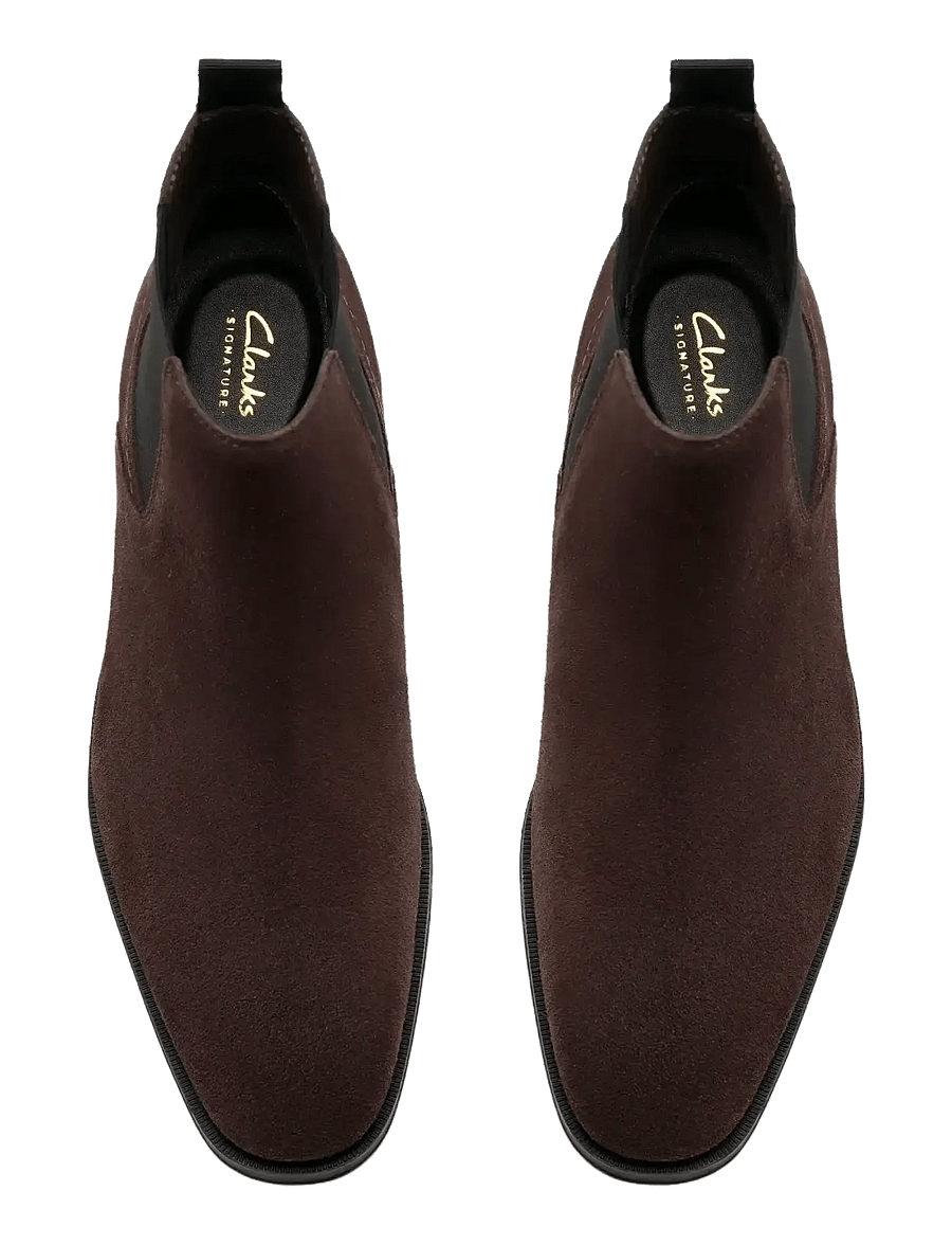Clarks - Paulton Easy G - chelsea-saapad - dark brown suede - 3