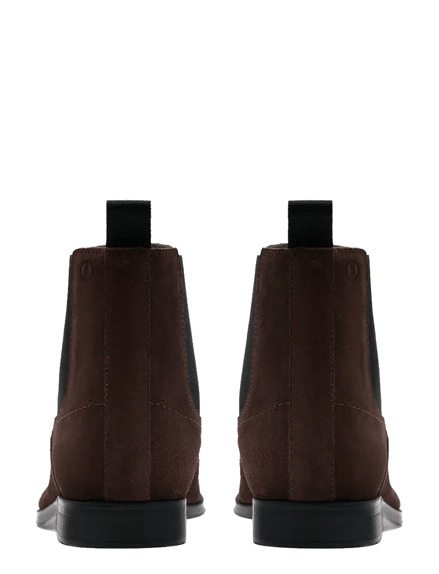 Clarks - Paulton Easy G - chelsea-saapad - dark brown suede - 4