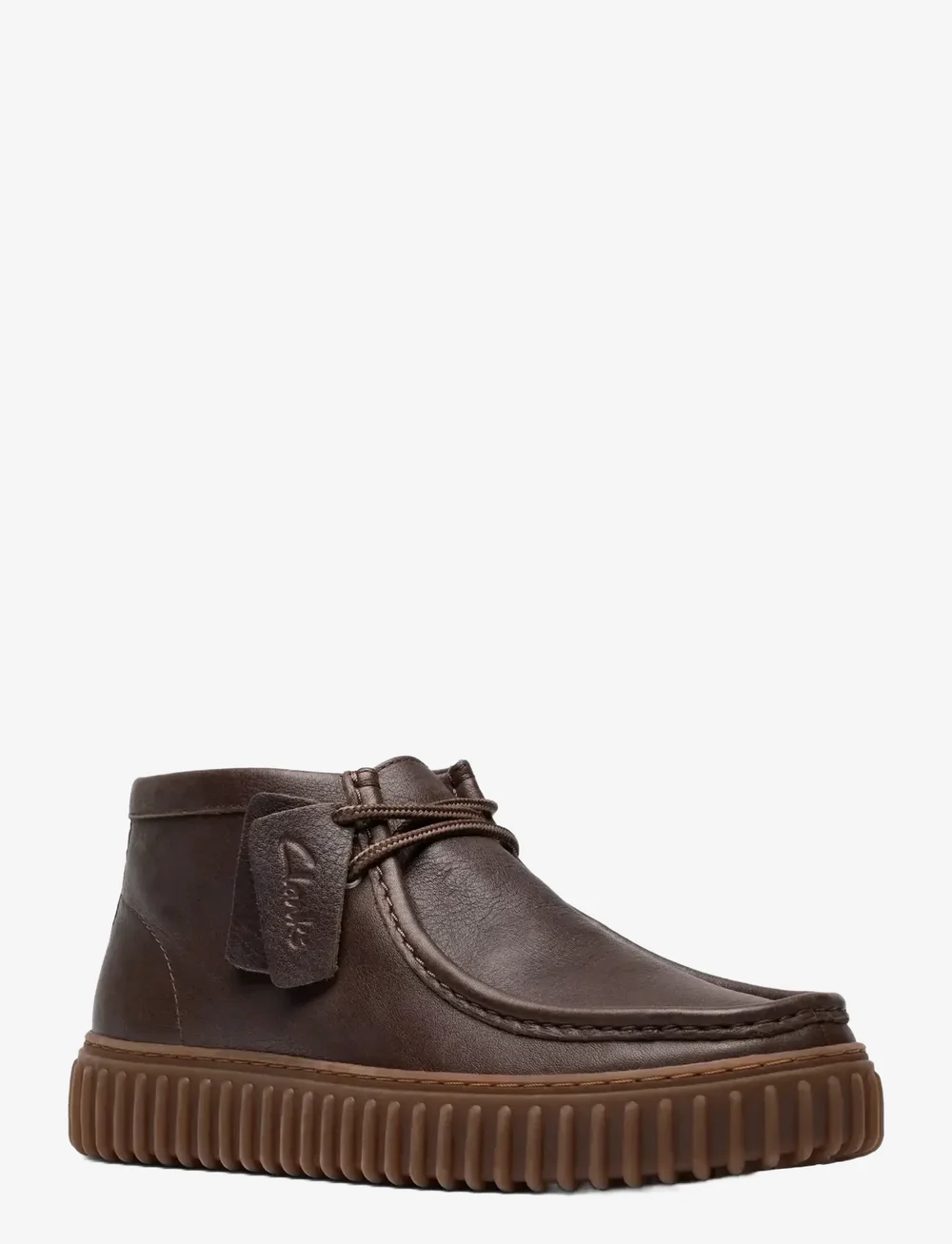 Clarks - Torhill Hi G - desert boots - dark brown lea - 0