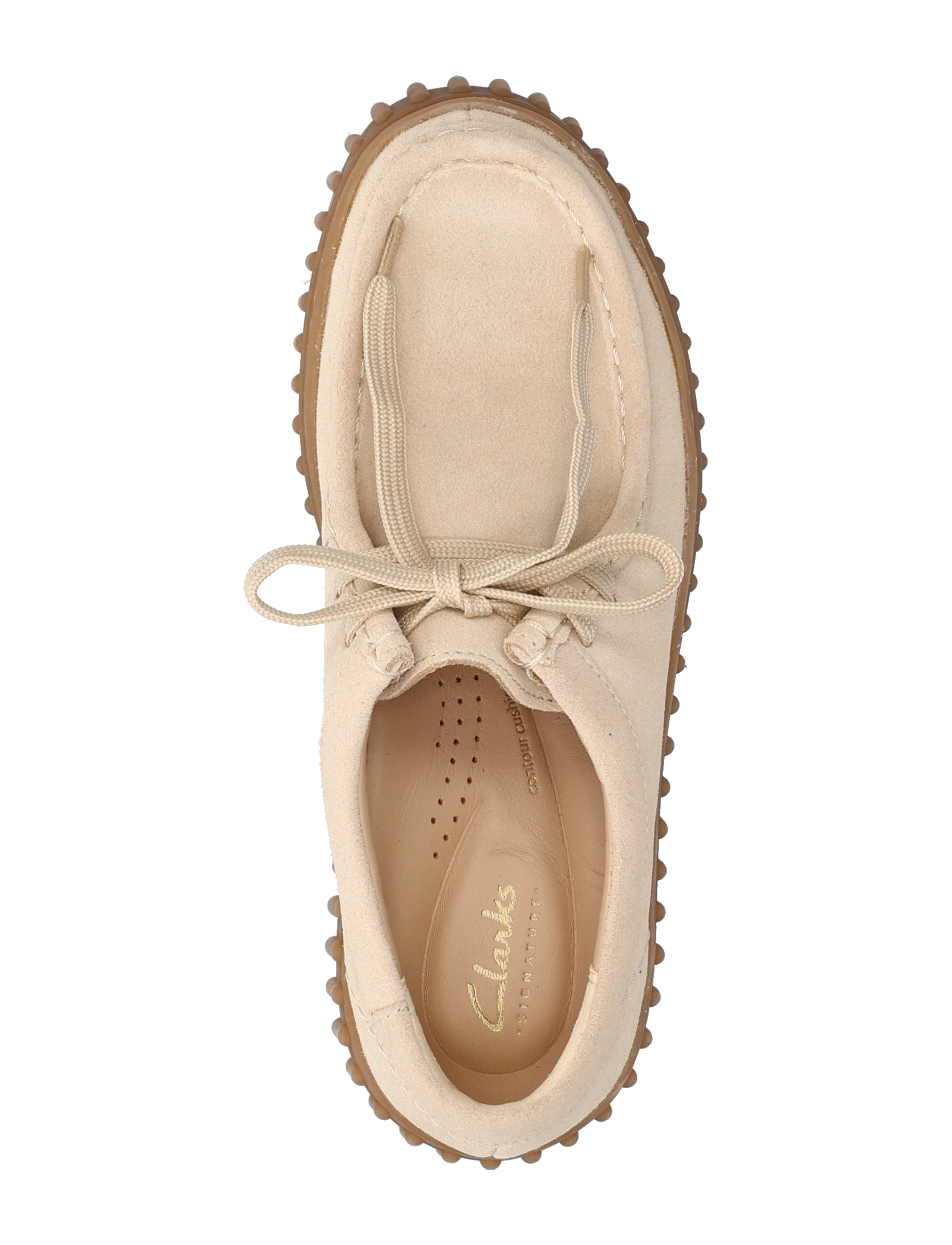 Clarks - Torhill Bee D - mænd - ecru suede - 3