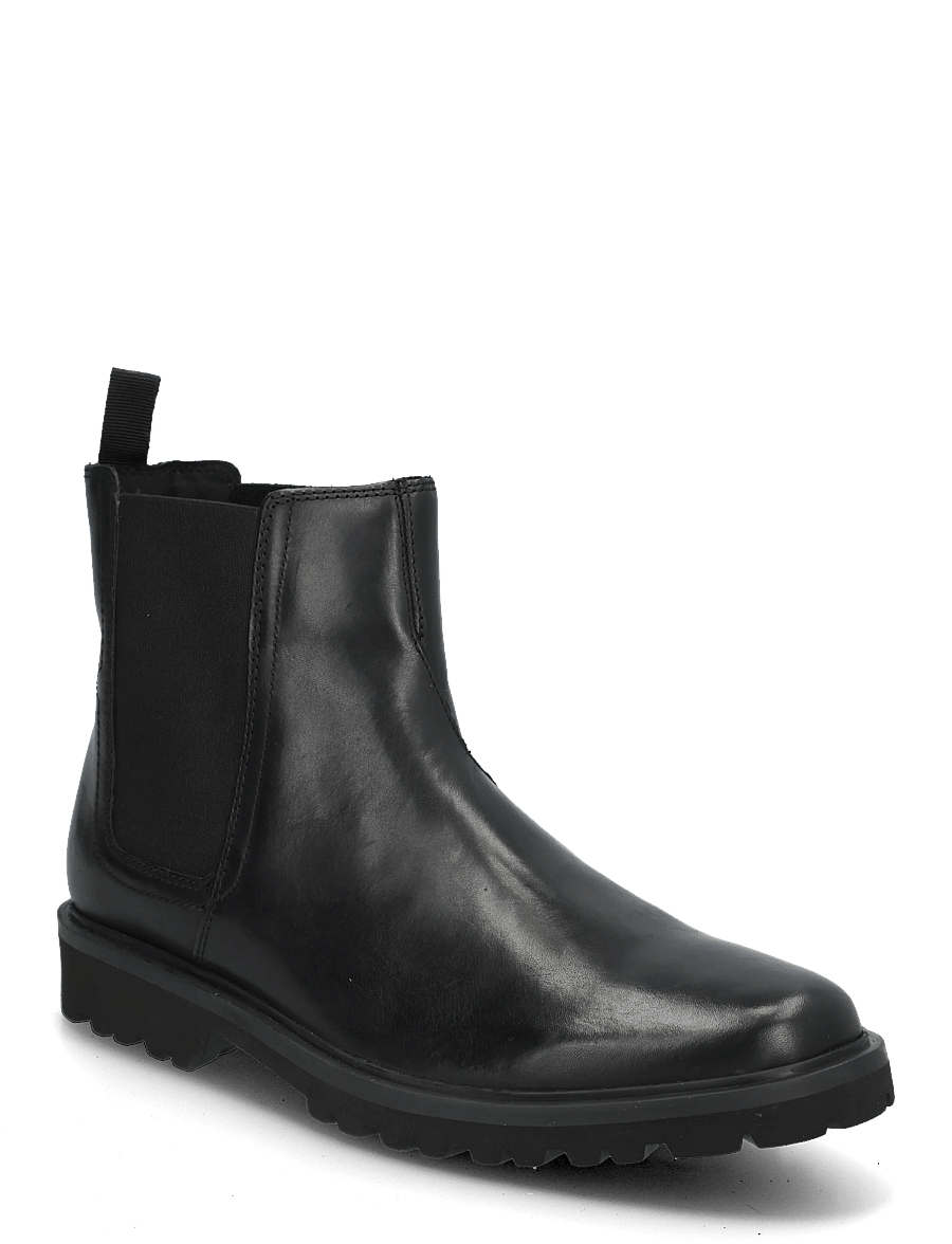 Clarks - Berwick Easy G - chukka boots - black leather - 0