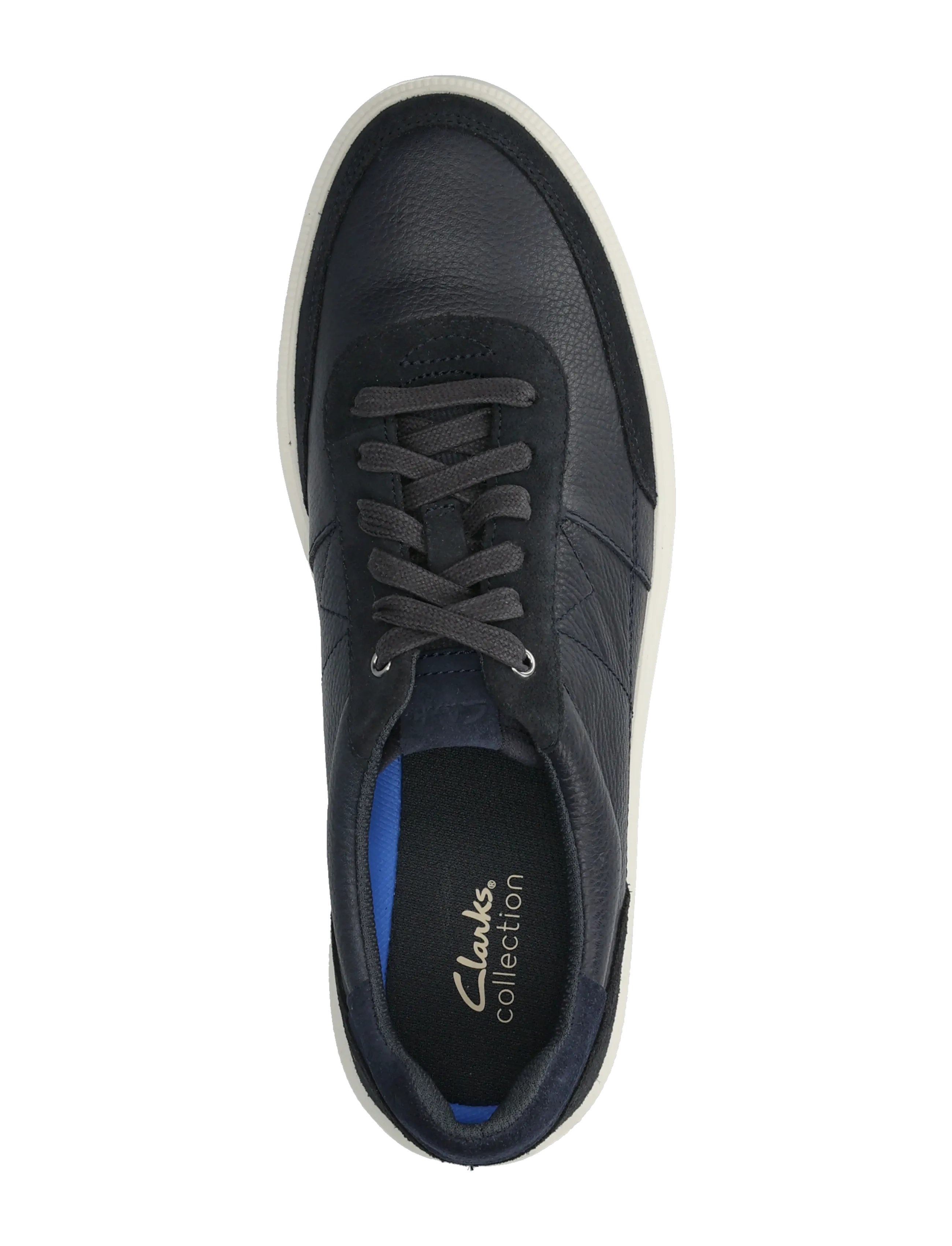 Clarks - Brodin Lo G - shop by occasion - navy leather - 3