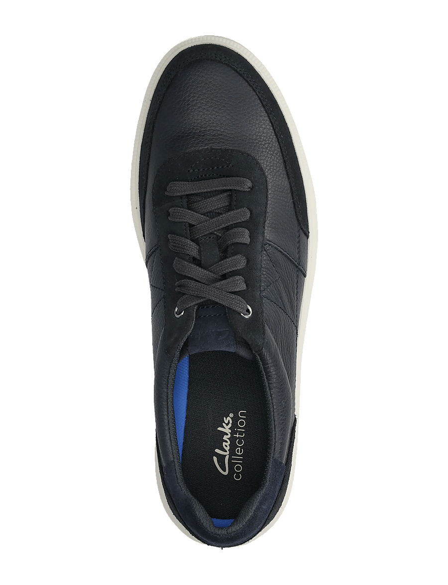 Clarks - Brodin Lo G - shop by occasion - navy leather - 3