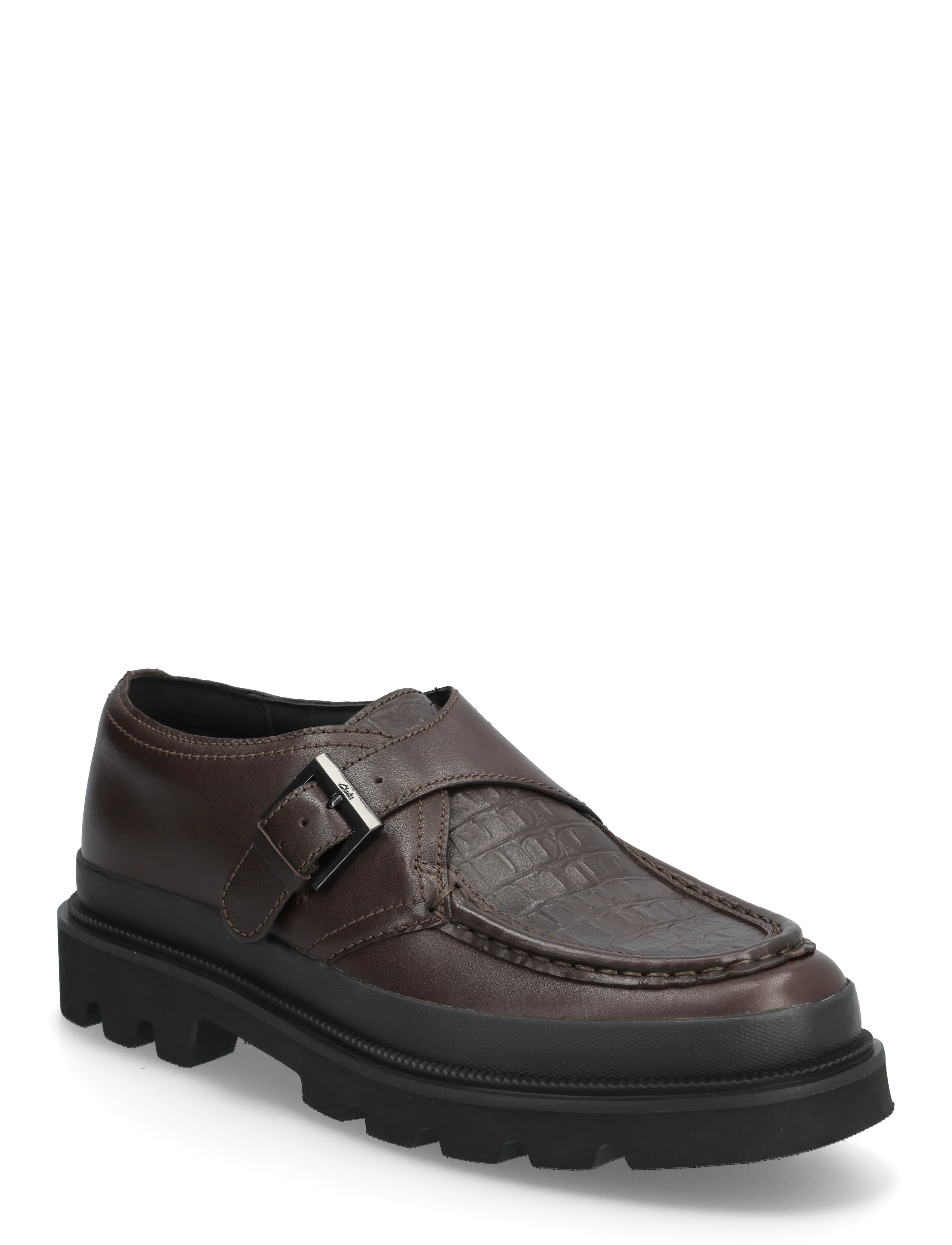 Clarks Badell Monk G - Clarks - BROWN CROC LEA / brown