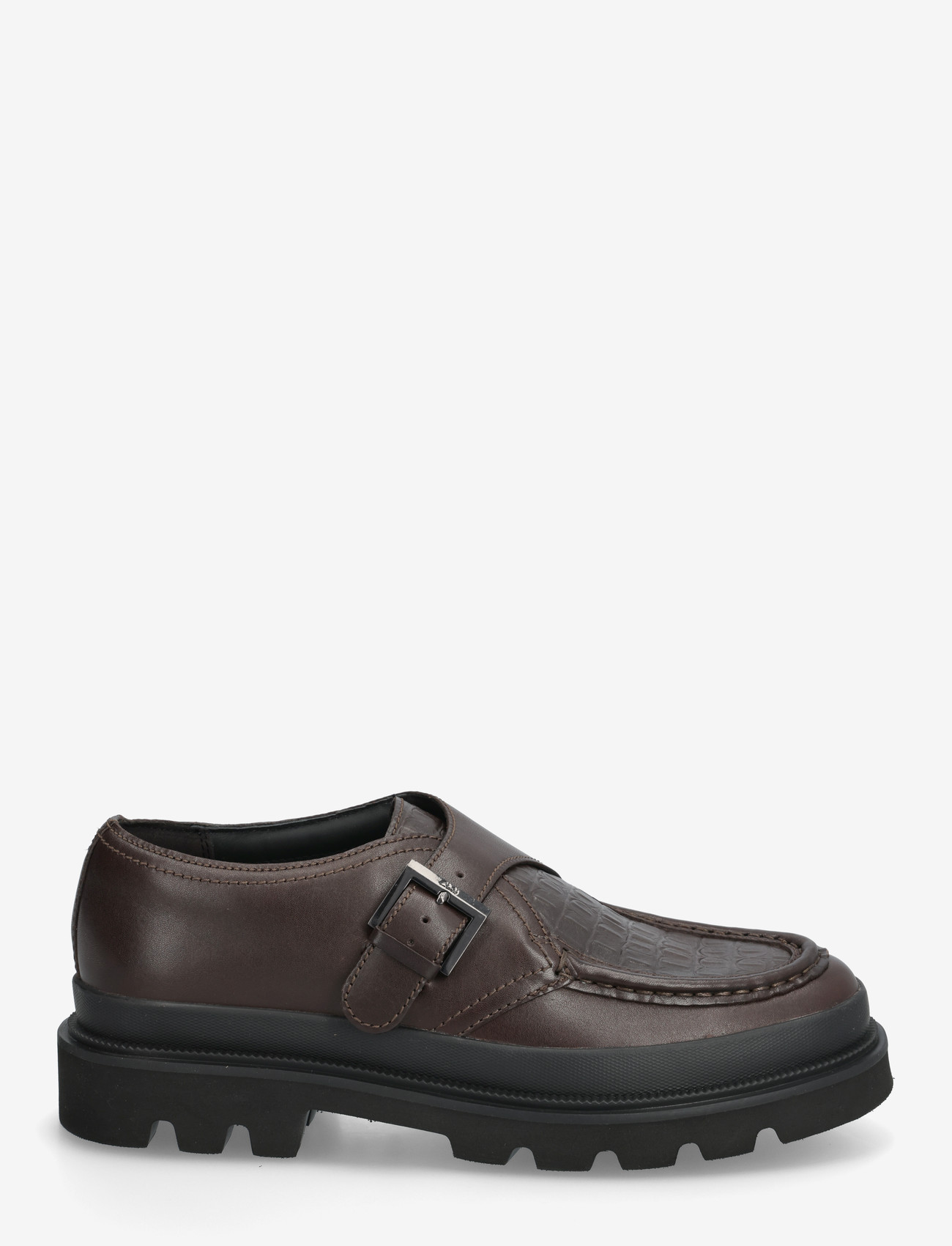 Clarks - Badell Monk G - monks/med spænde - brown croc lea - 1