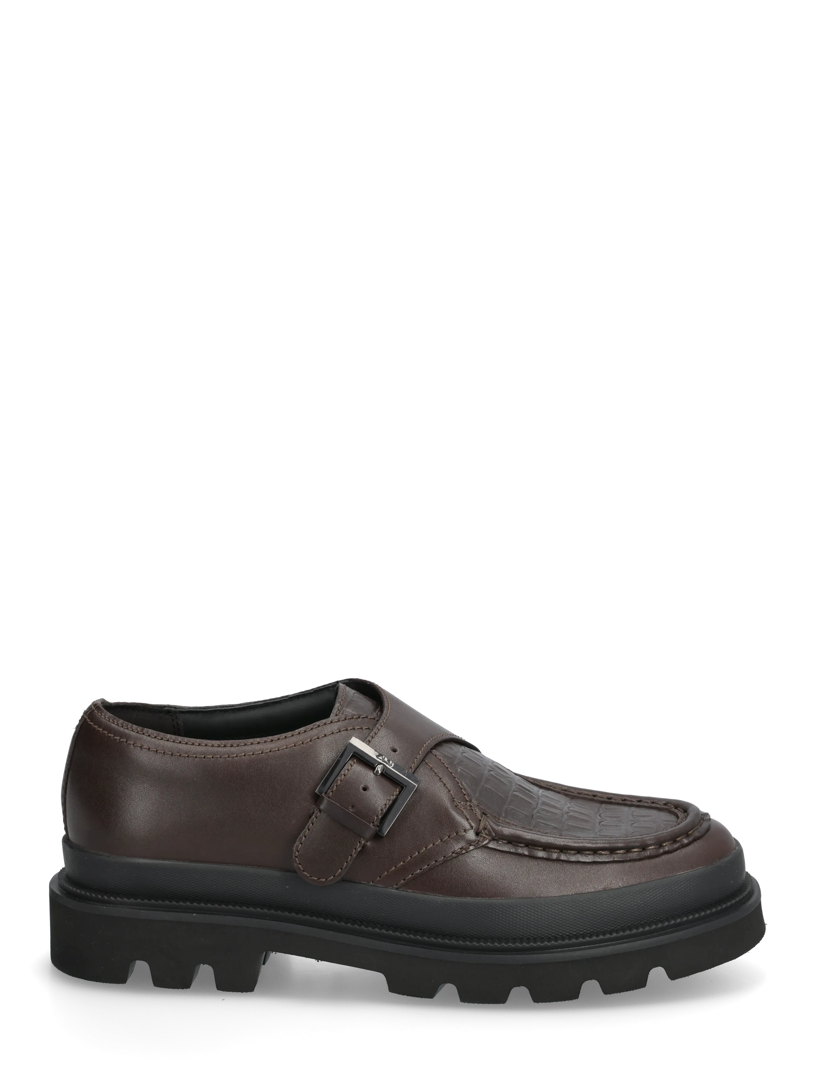 Clarks - Badell Monk G - rihmaga kingad - brown croc lea - 1