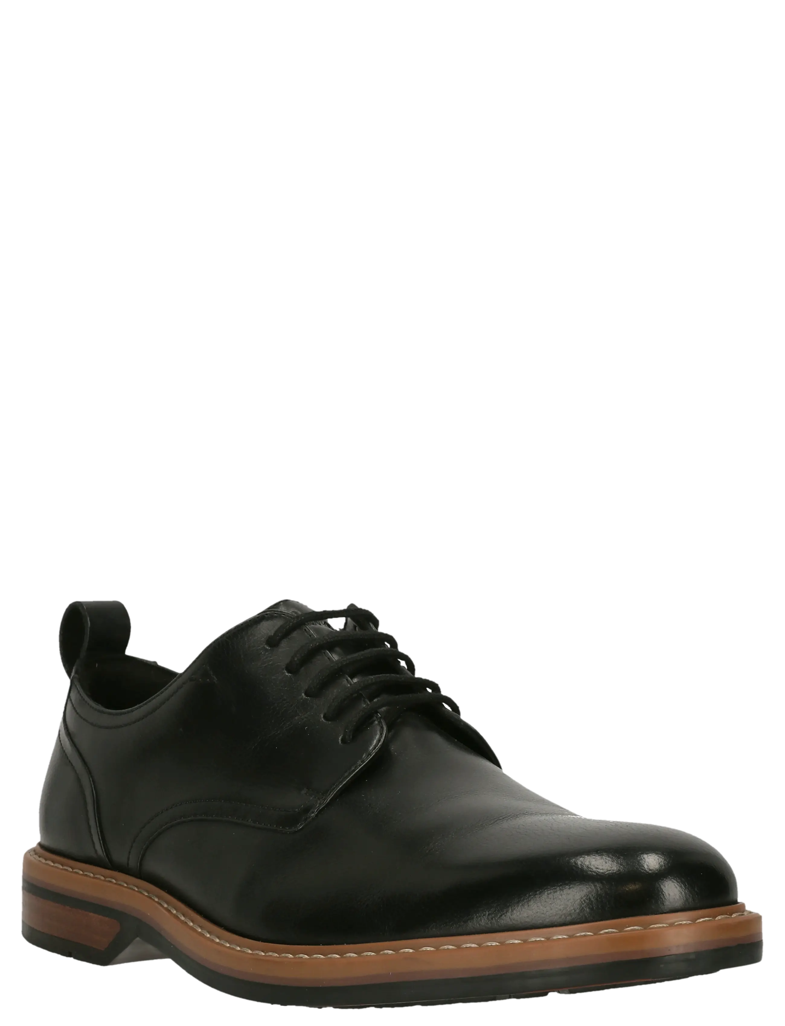 Clarks Aldwin Lace G - Skór - BLACK LEATHER / black