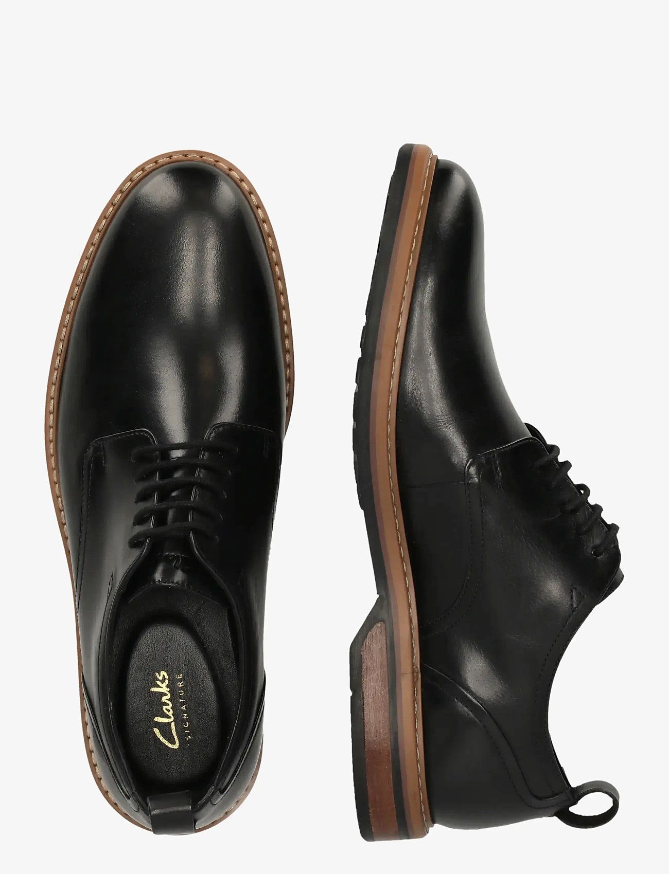 Clarks - Aldwin Lace G - derby sko - black leather - 3