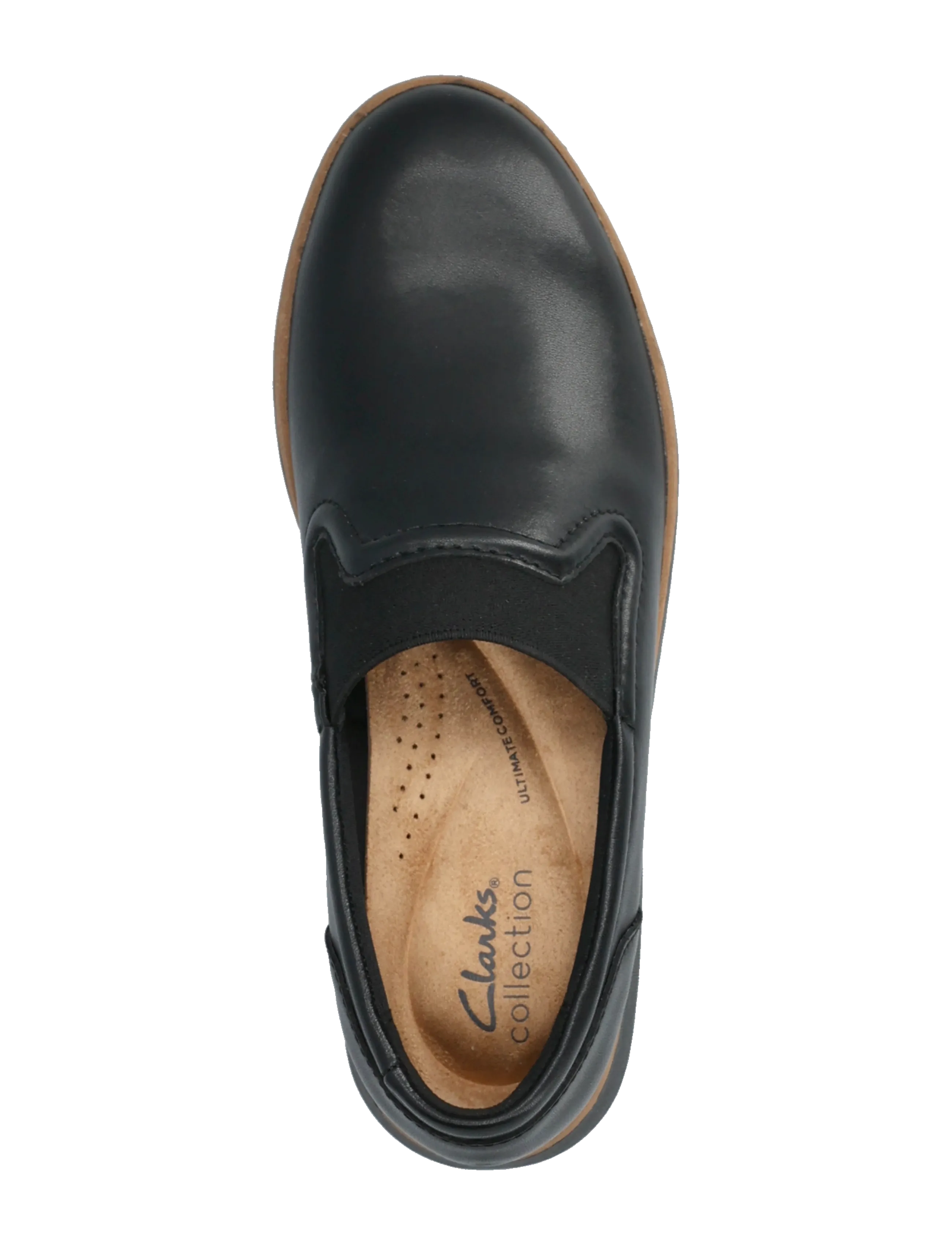 Clarks - Zylah Sky D - loafers - black leather - 3