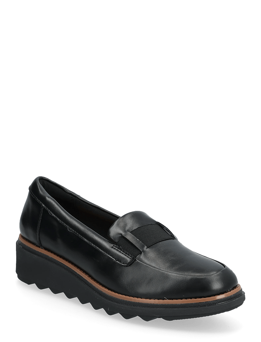Clarks - Sharon Pace D - loafers - black leather - 0