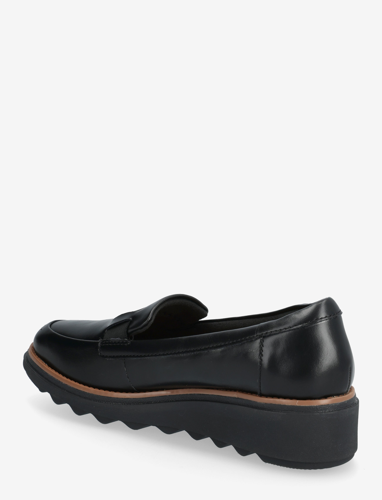 Clarks - Sharon Pace D - augstpapēžu loafer stila apavi - black leather - 2