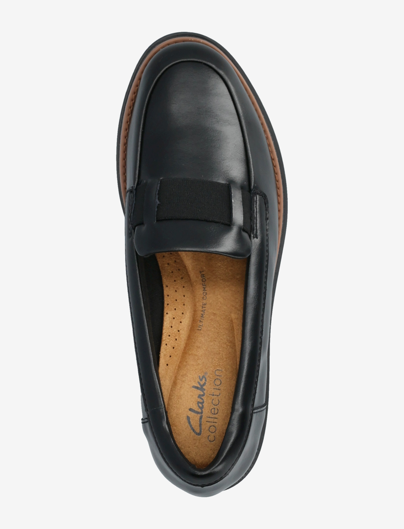 Clarks - Sharon Pace D - augstpapēžu loafer stila apavi - black leather - 3